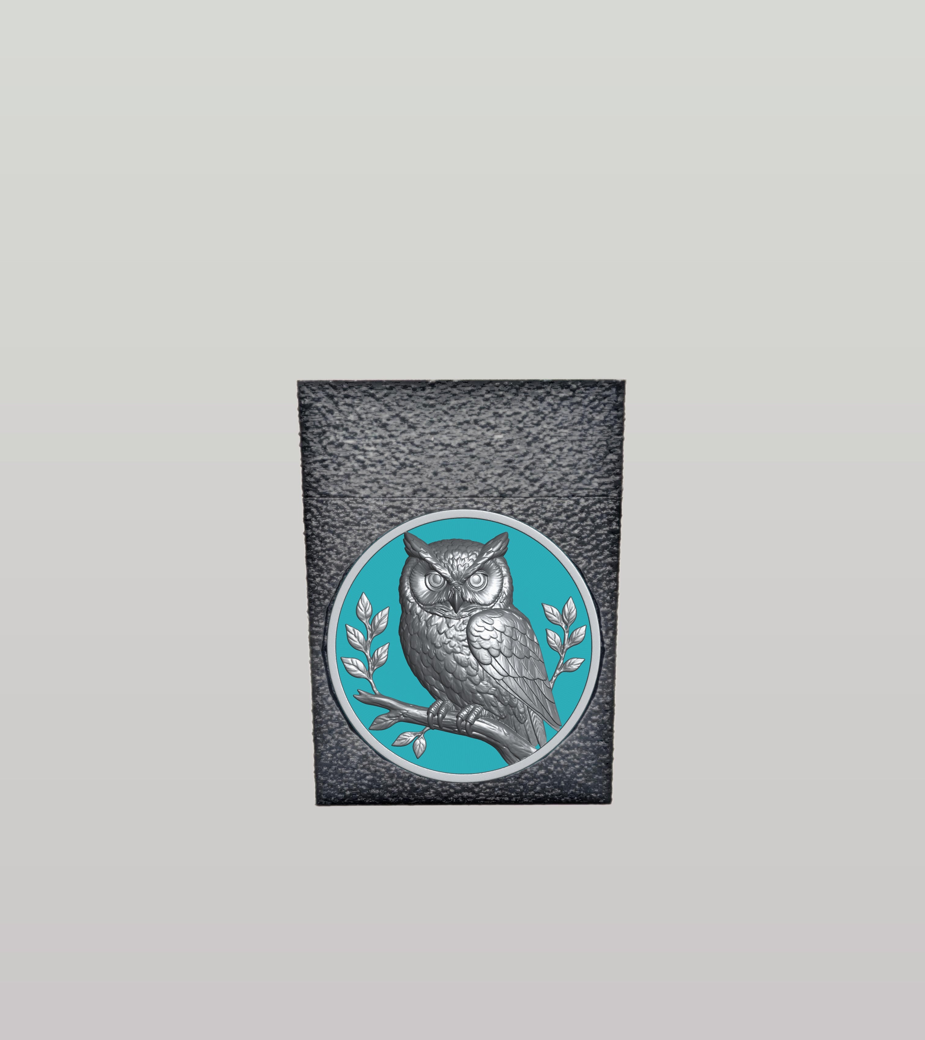 Owl Card Box — Black