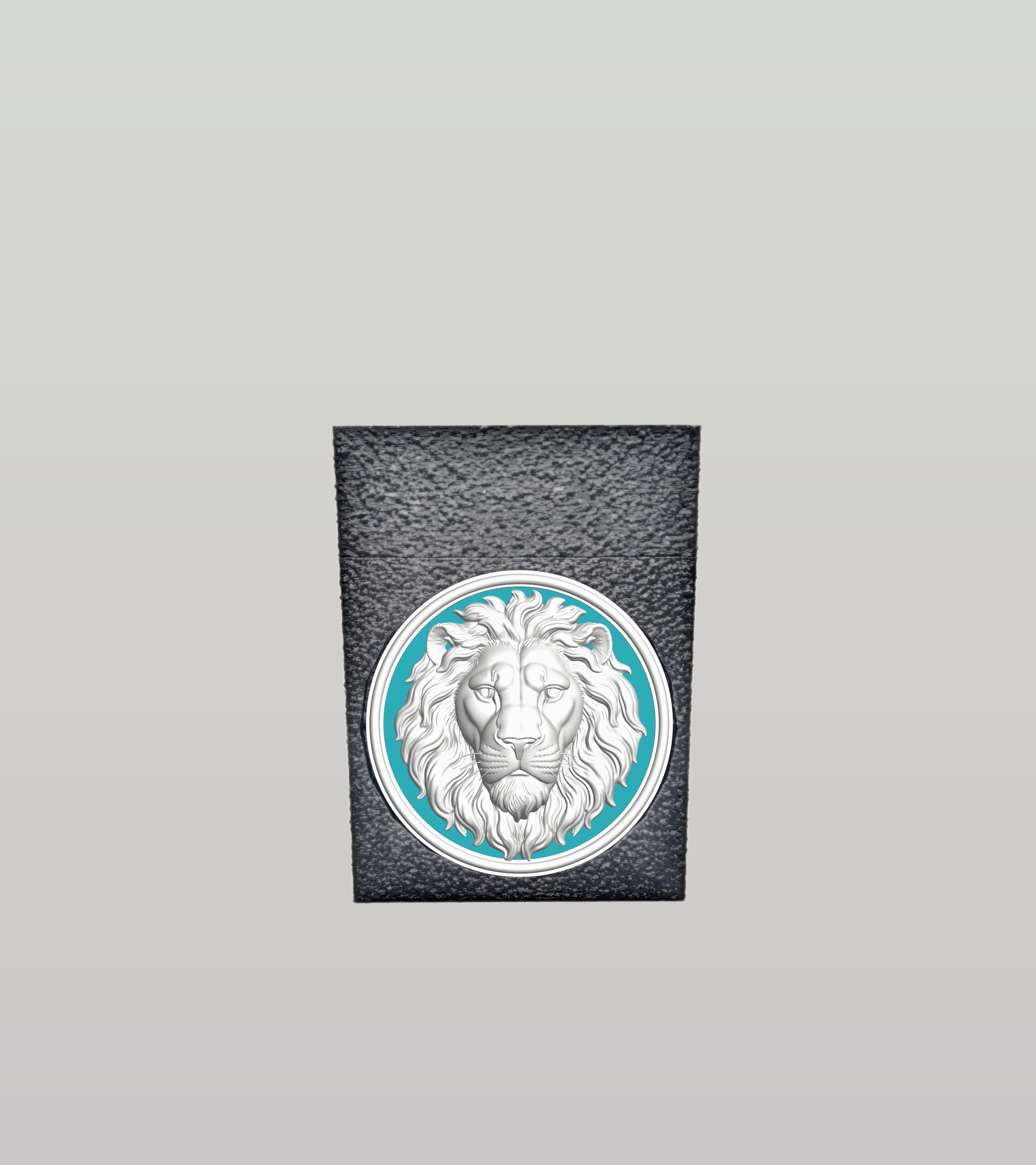 Lion Card Box — Black