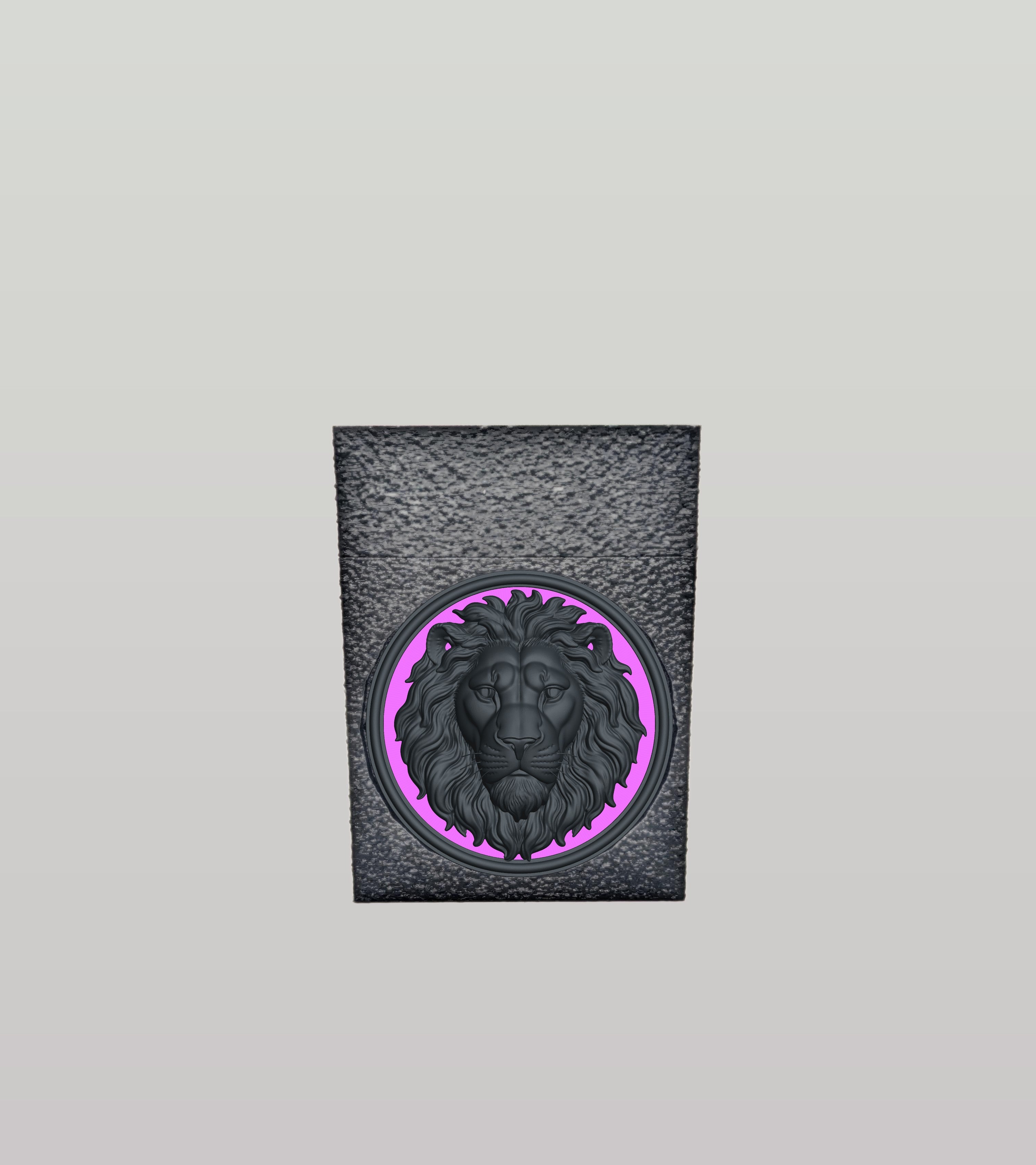 Lion Card Box — Black