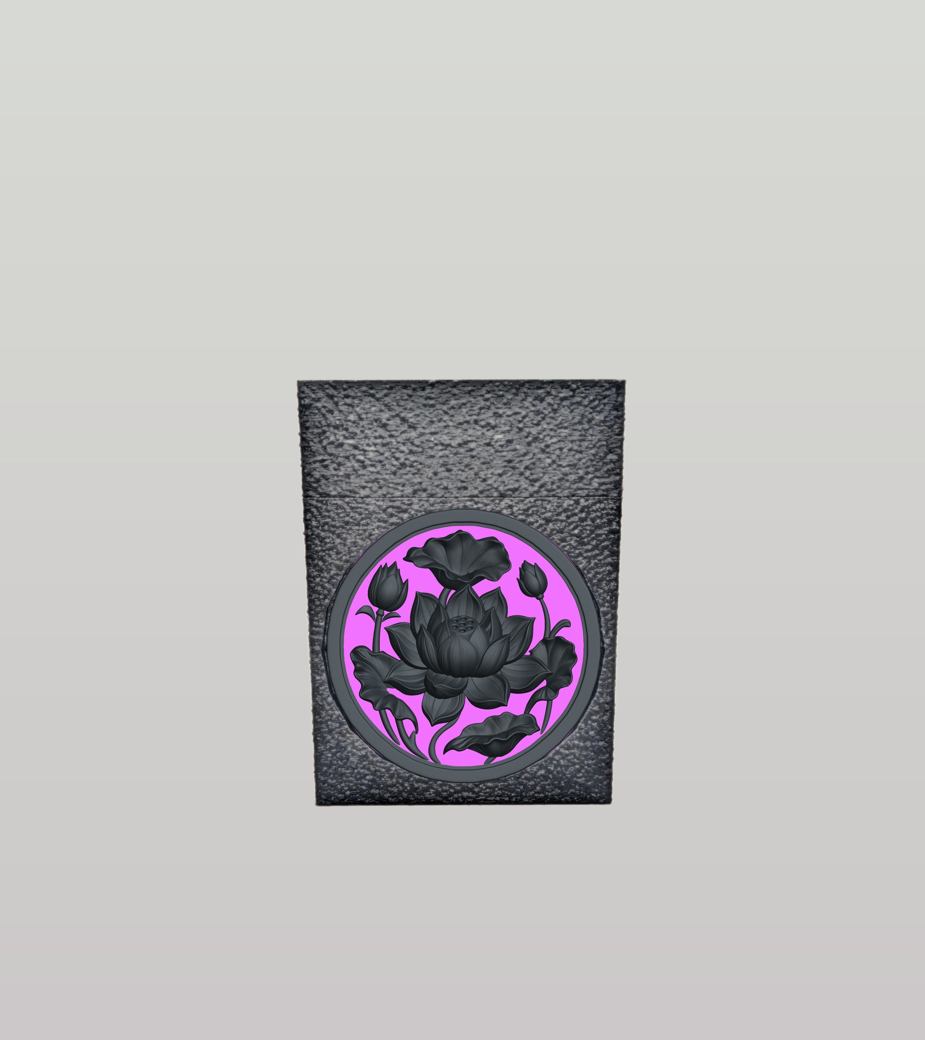 Lotus Card Box — Black
