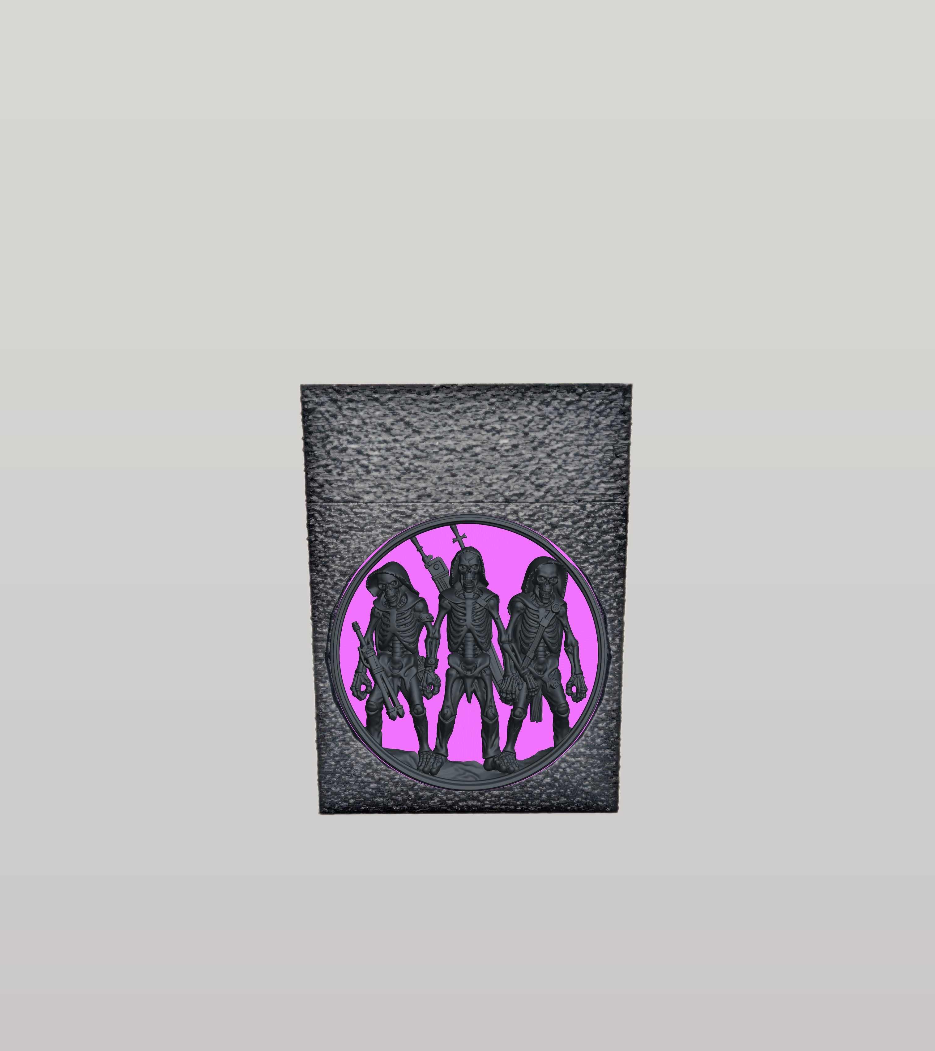 Skeleton Army Card Box — Black