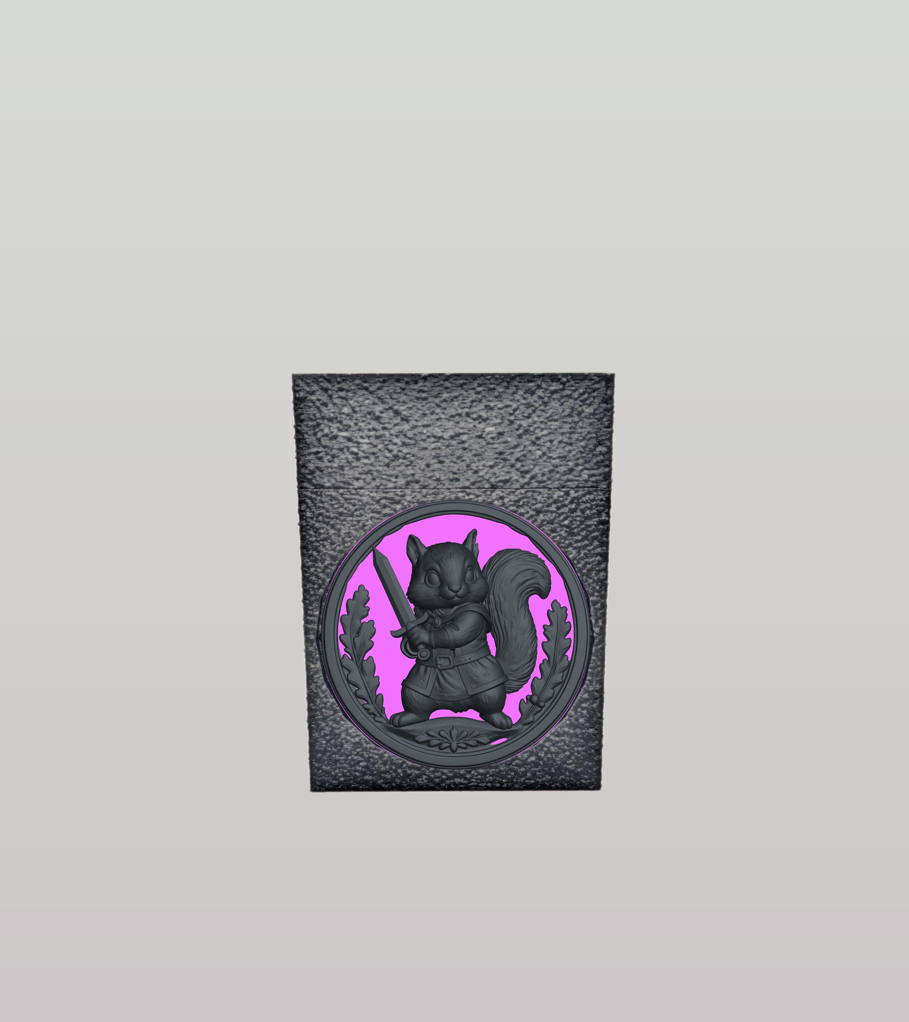 Squirrel Card Box — Black