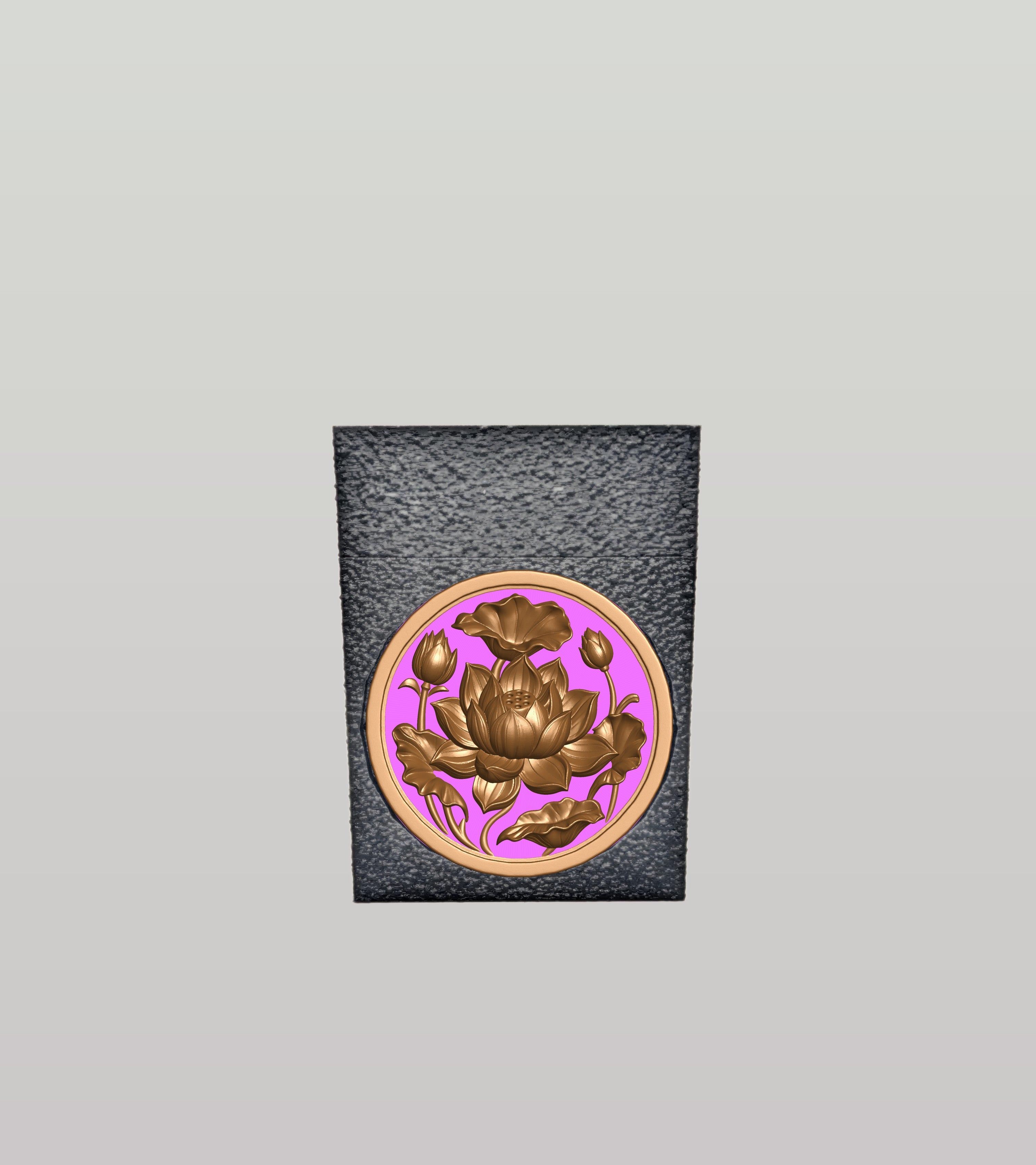 Lotus Card Box — Black