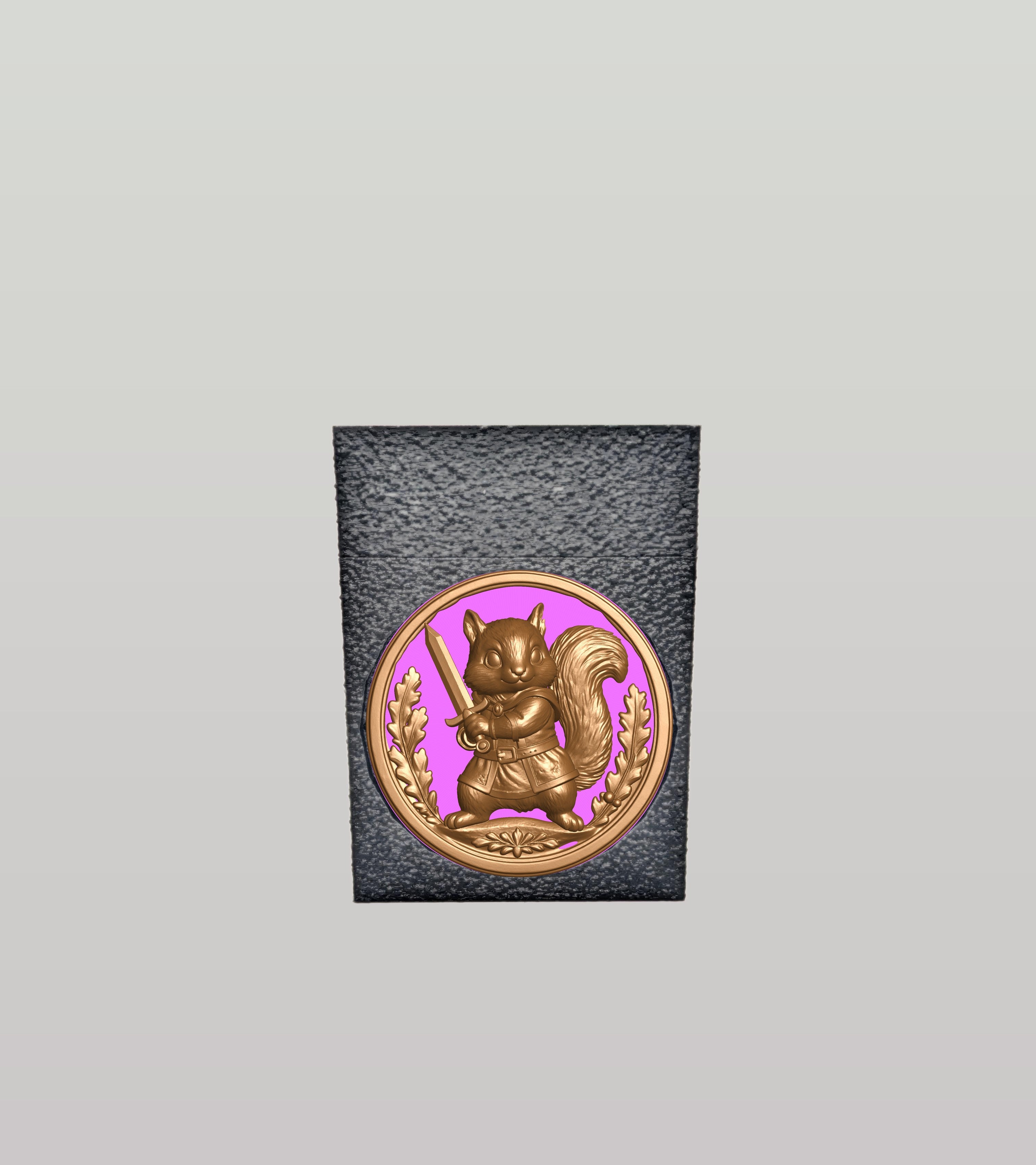 Squirrel Card Box — Black