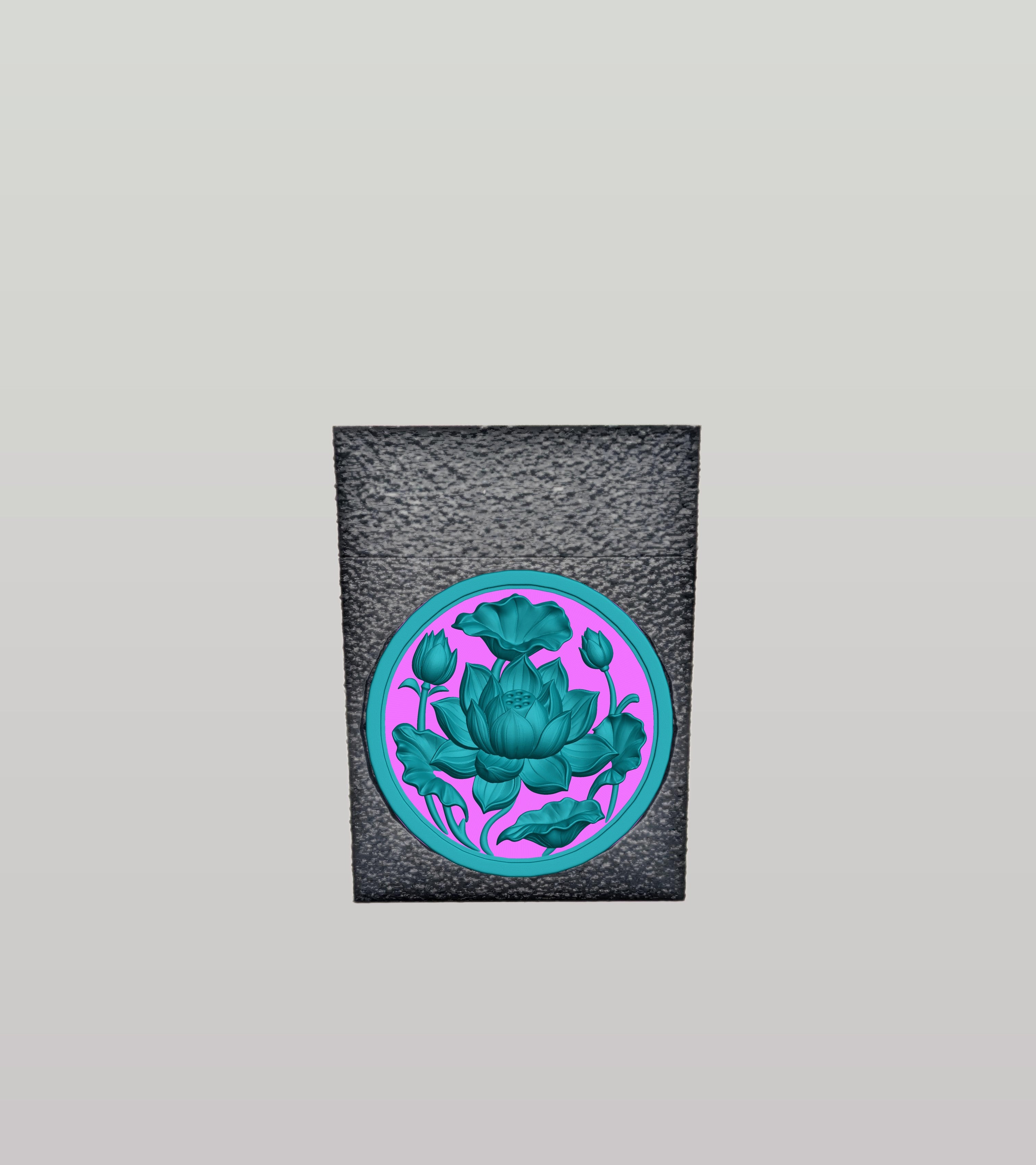 Lotus Card Box — Black