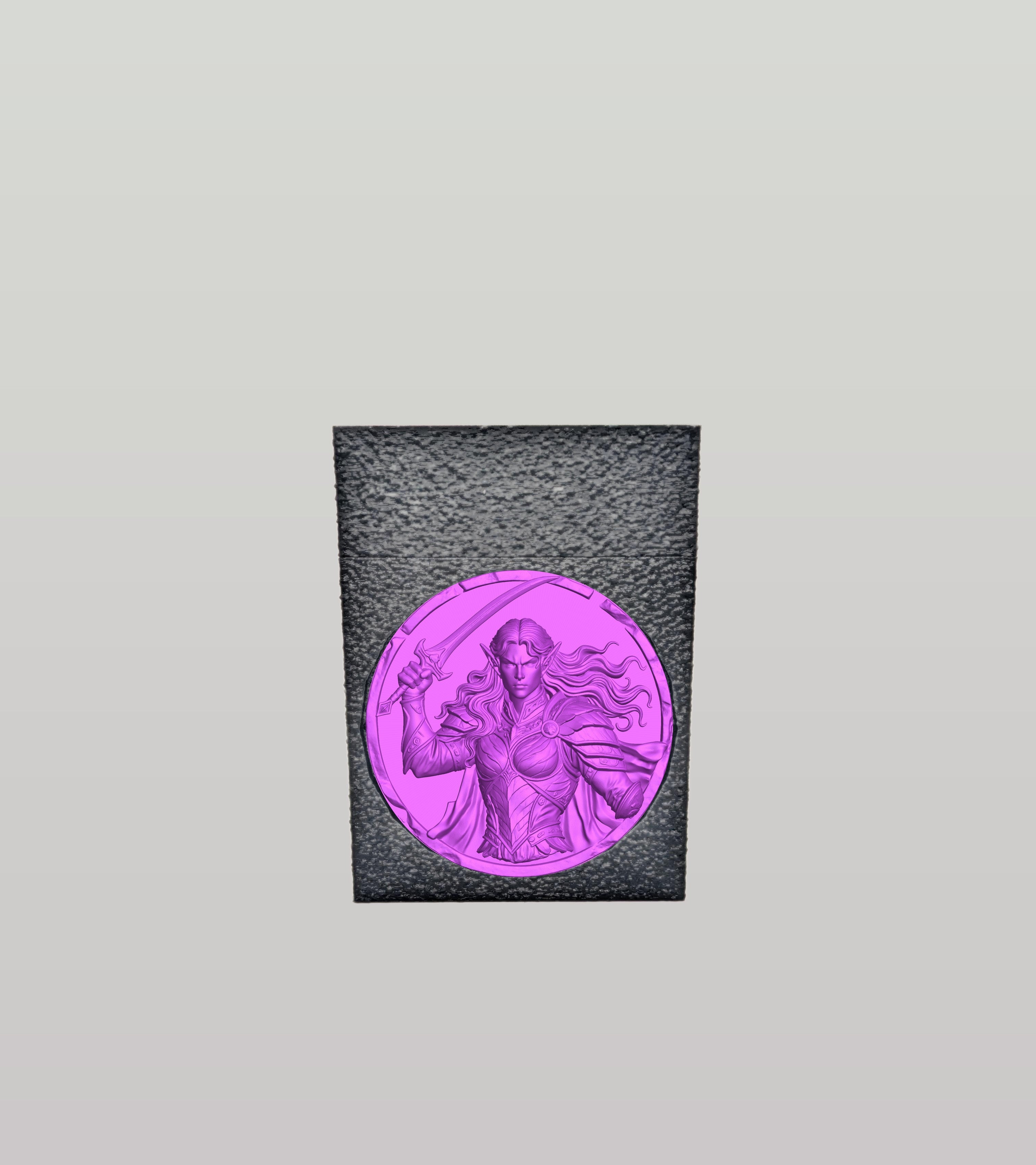 Elvish Warrior Card Box — Black