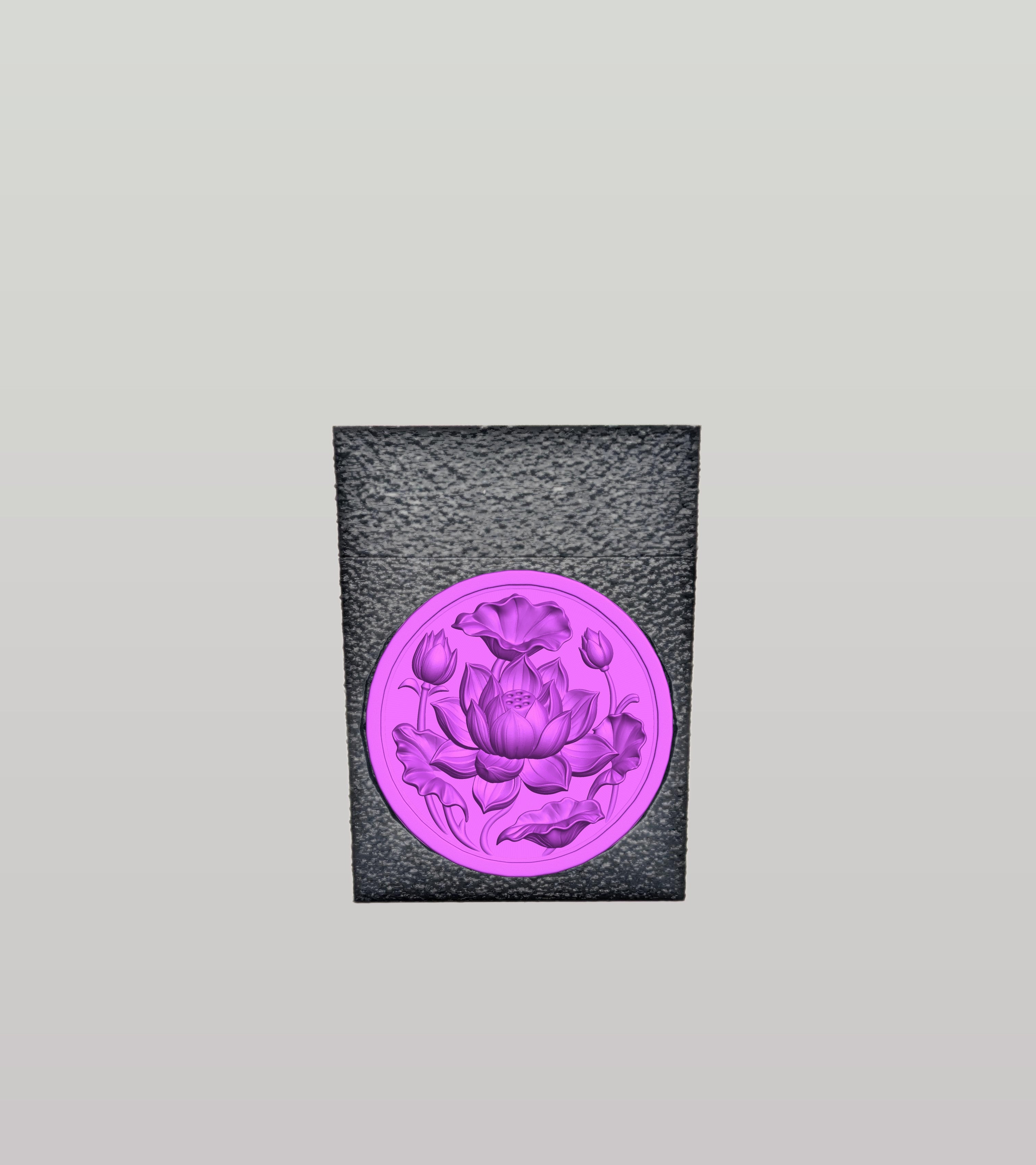 Lotus Card Box — Black