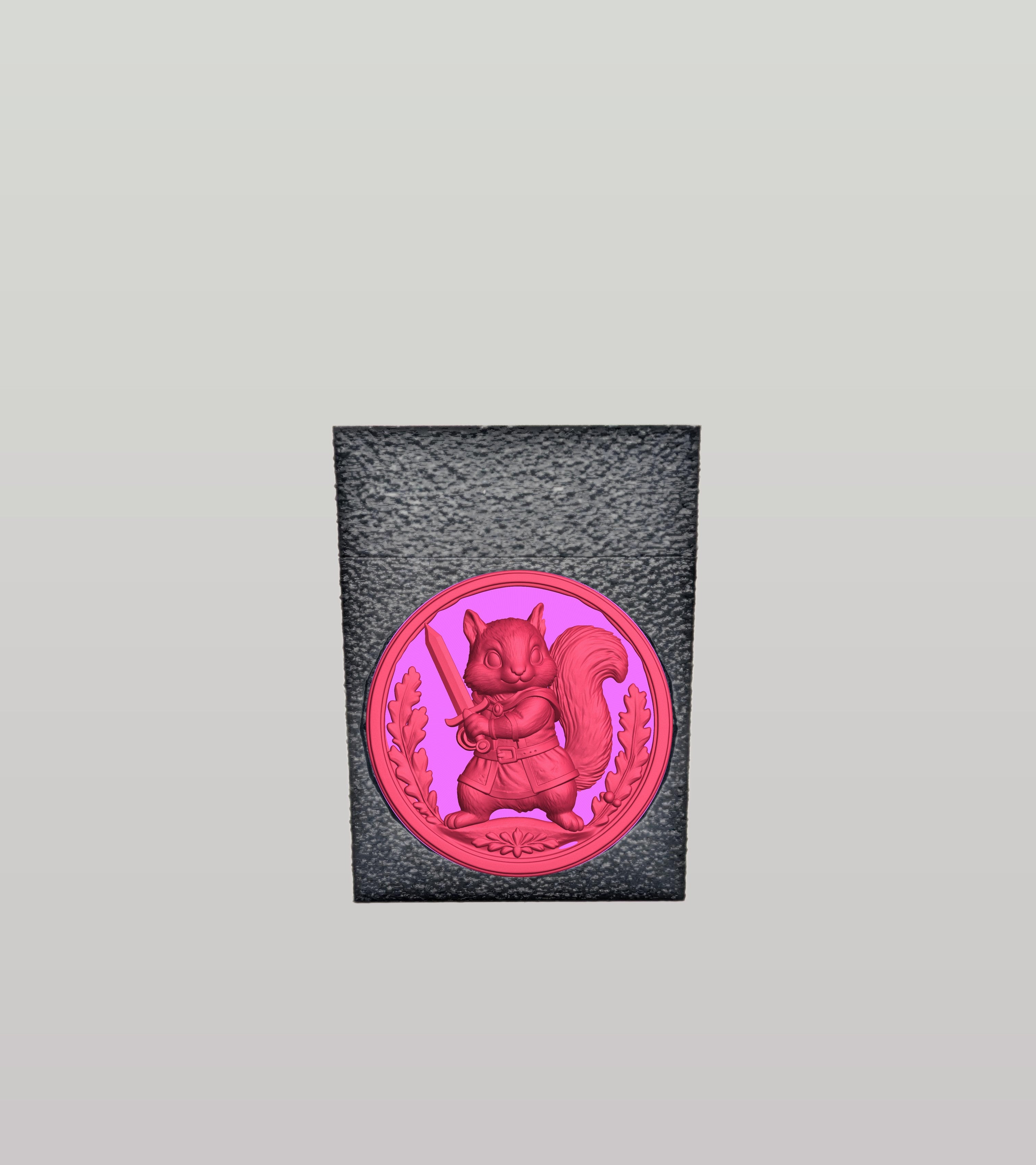 Squirrel Card Box — Black