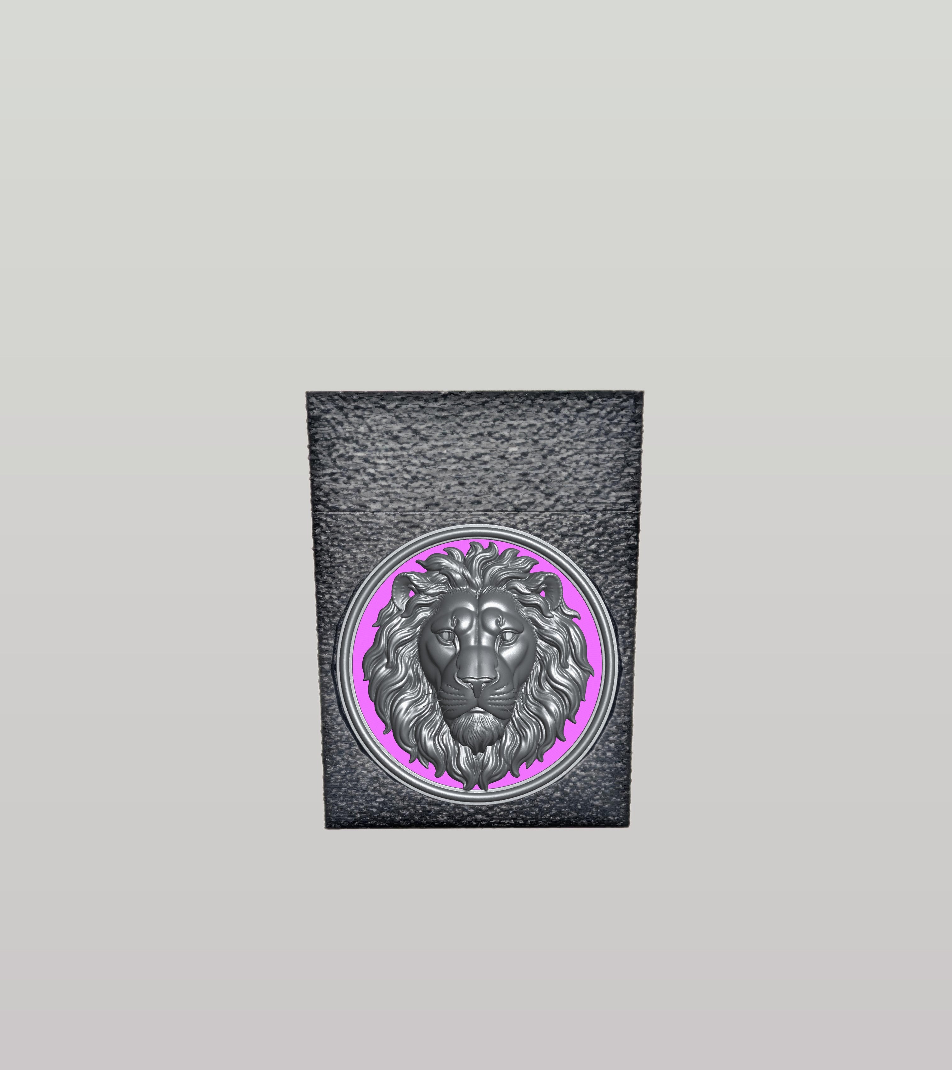 Lion Card Box — Black