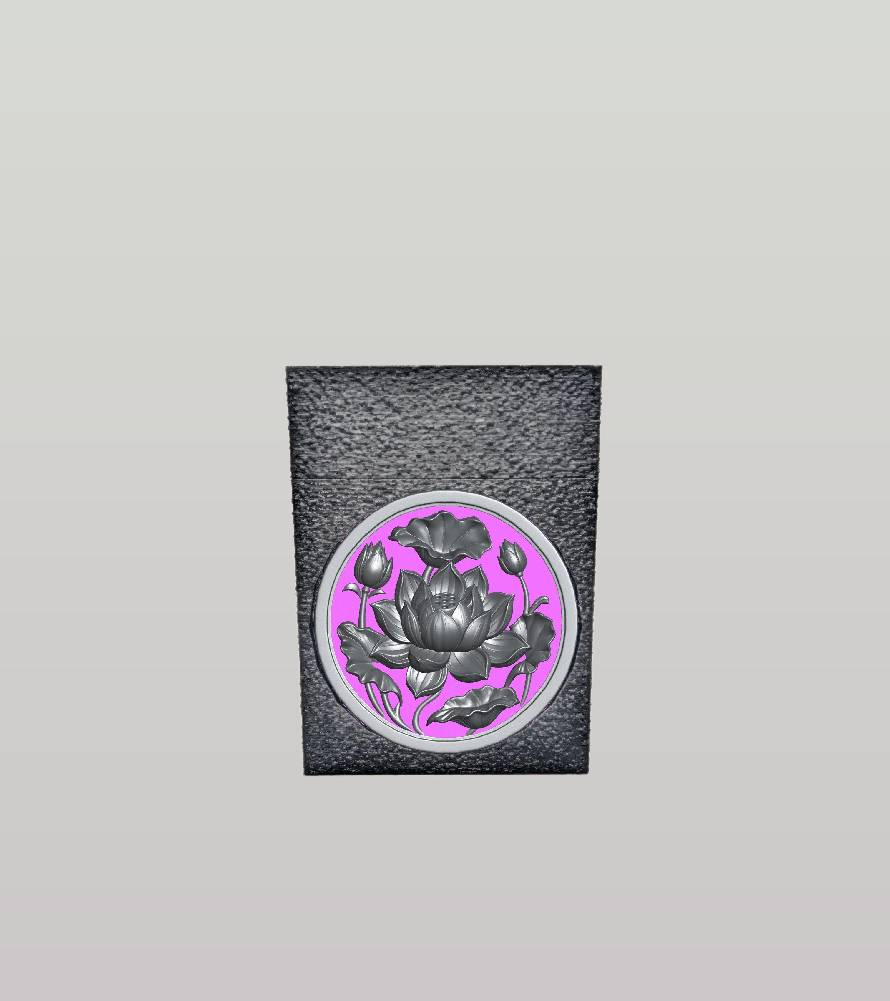 Lotus Card Box — Black