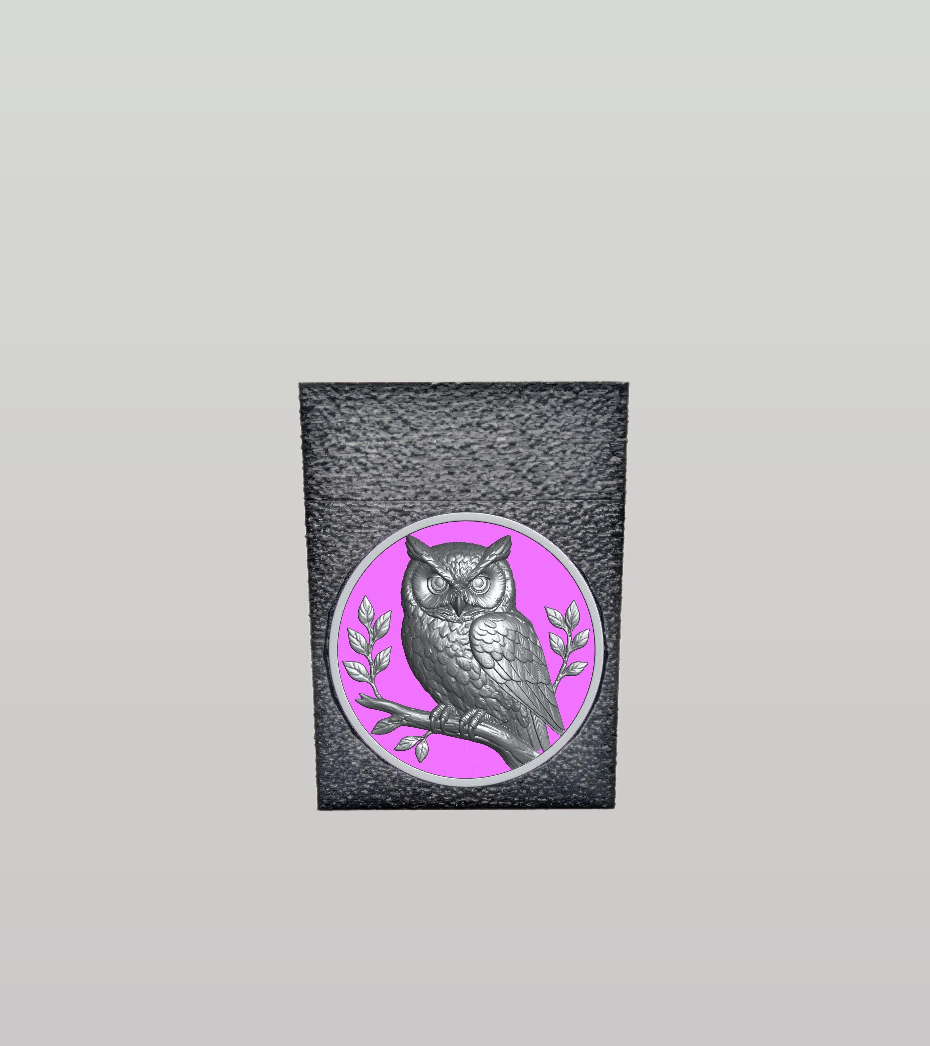 Owl Card Box — Black