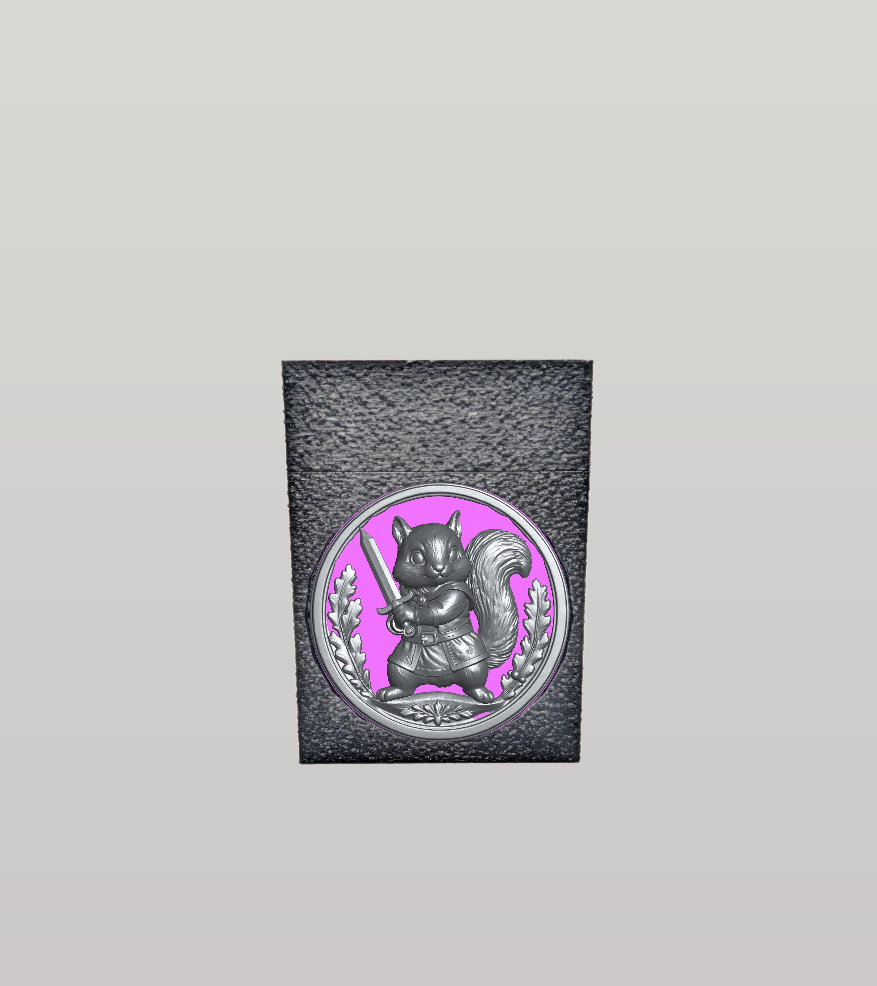 Squirrel Card Box — Black