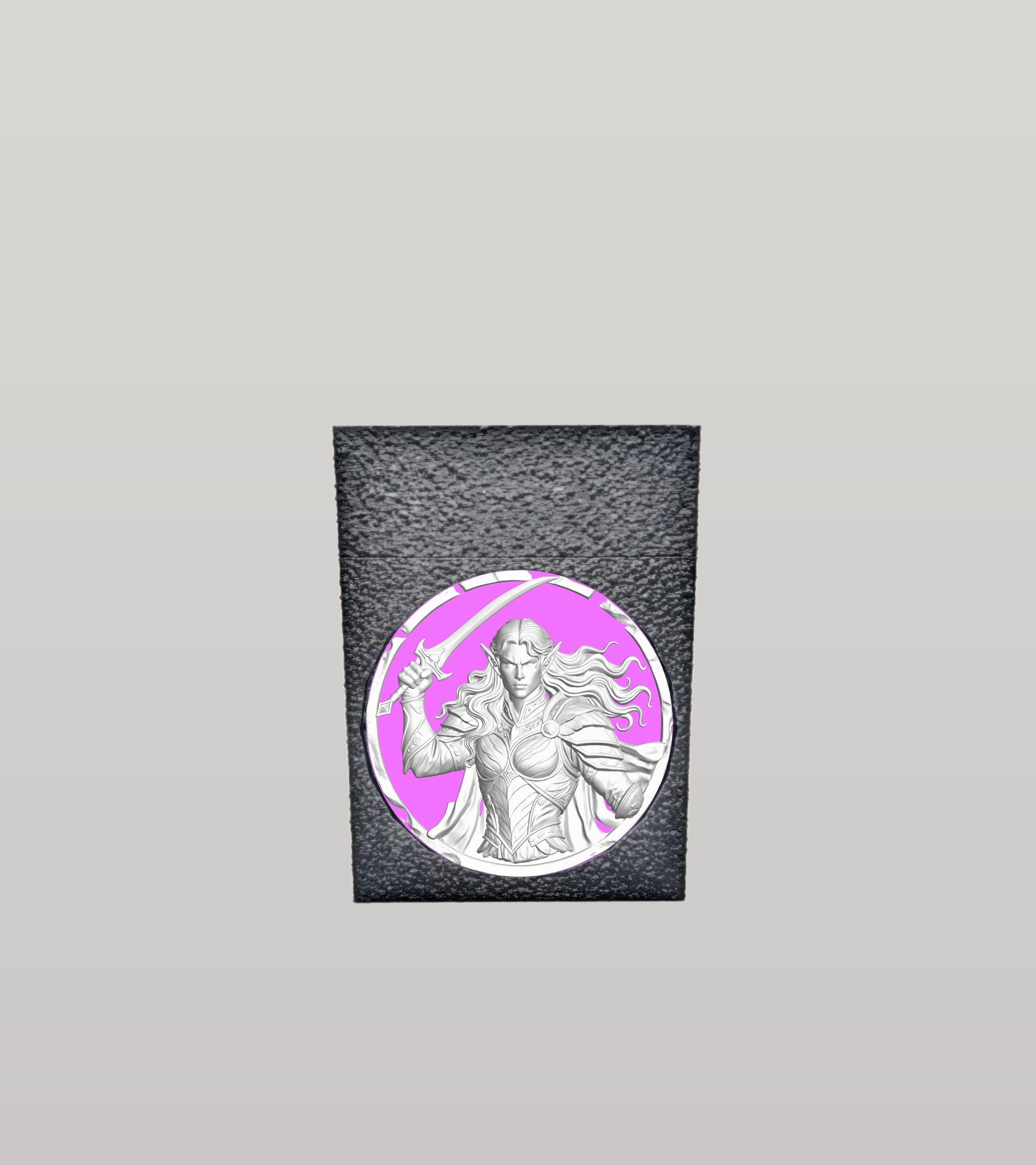 Elvish Warrior Card Box — Black