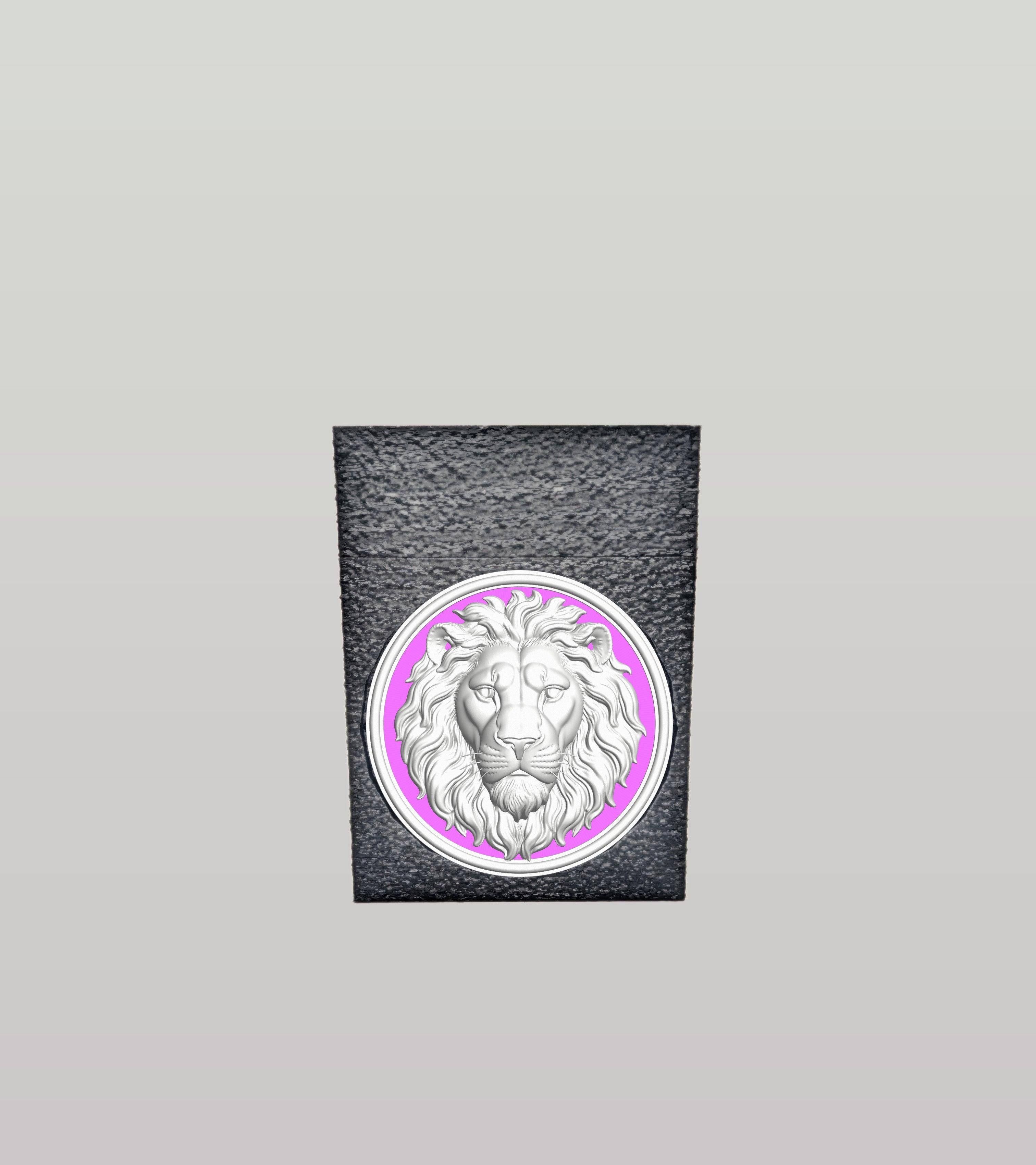 Lion Card Box — Black