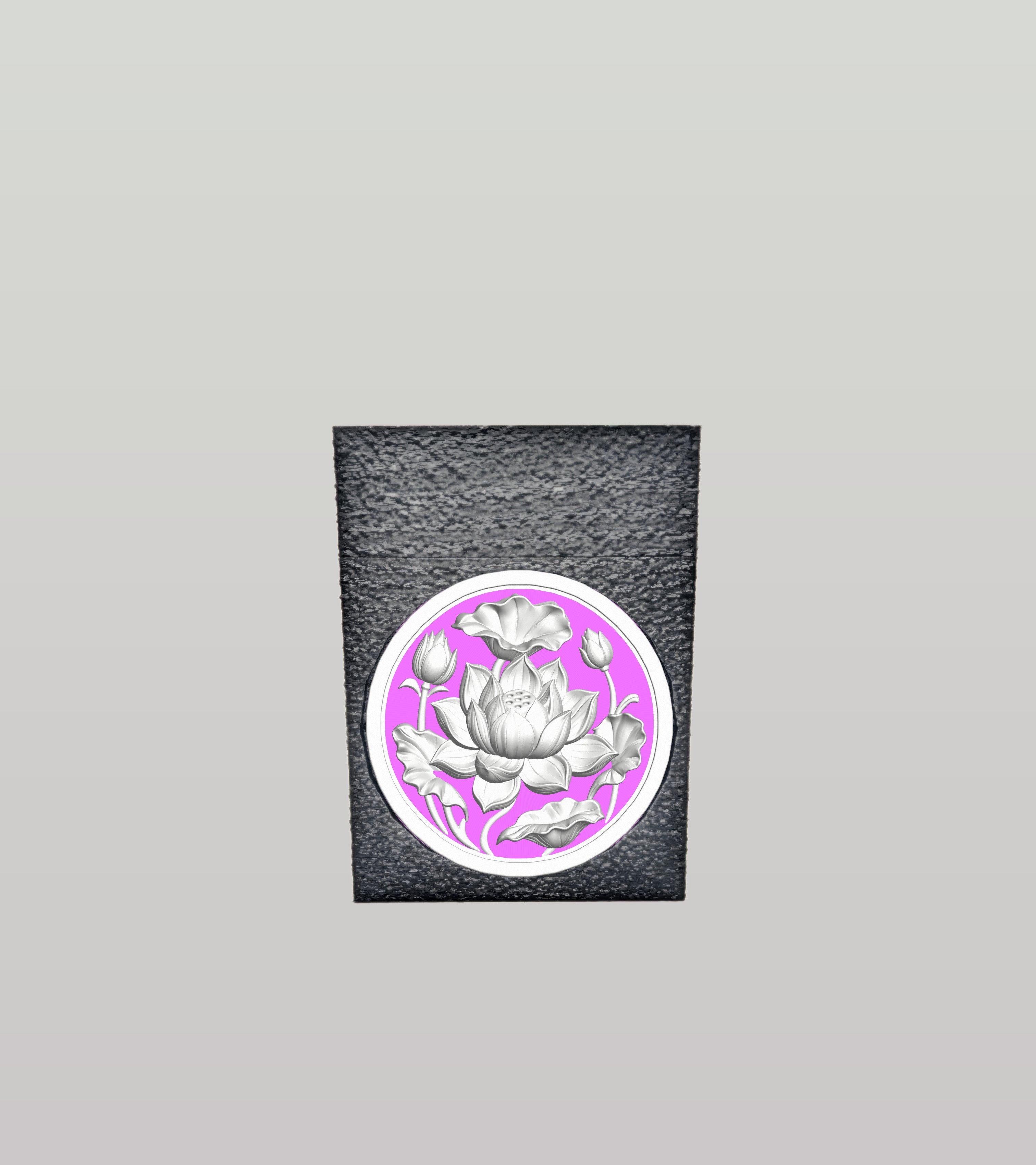 Lotus Card Box — Black