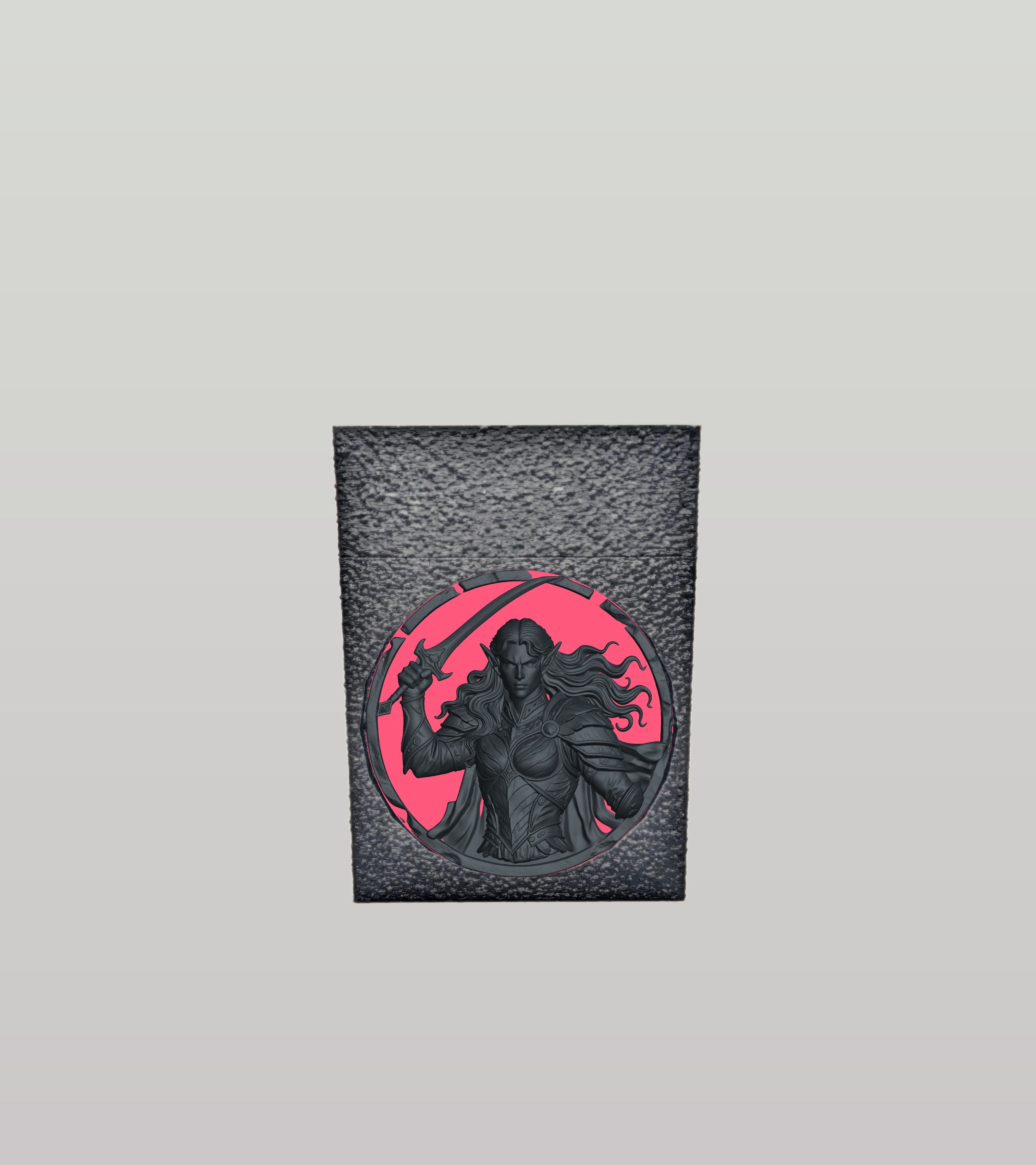 Elvish Warrior Card Box — Black