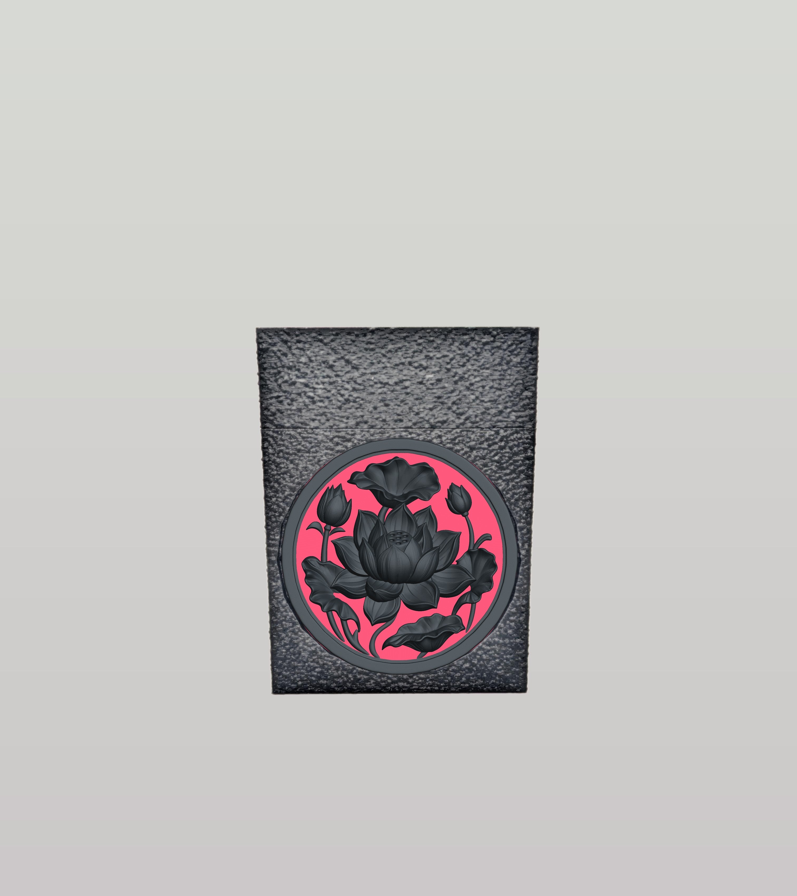 Lotus Card Box — Black