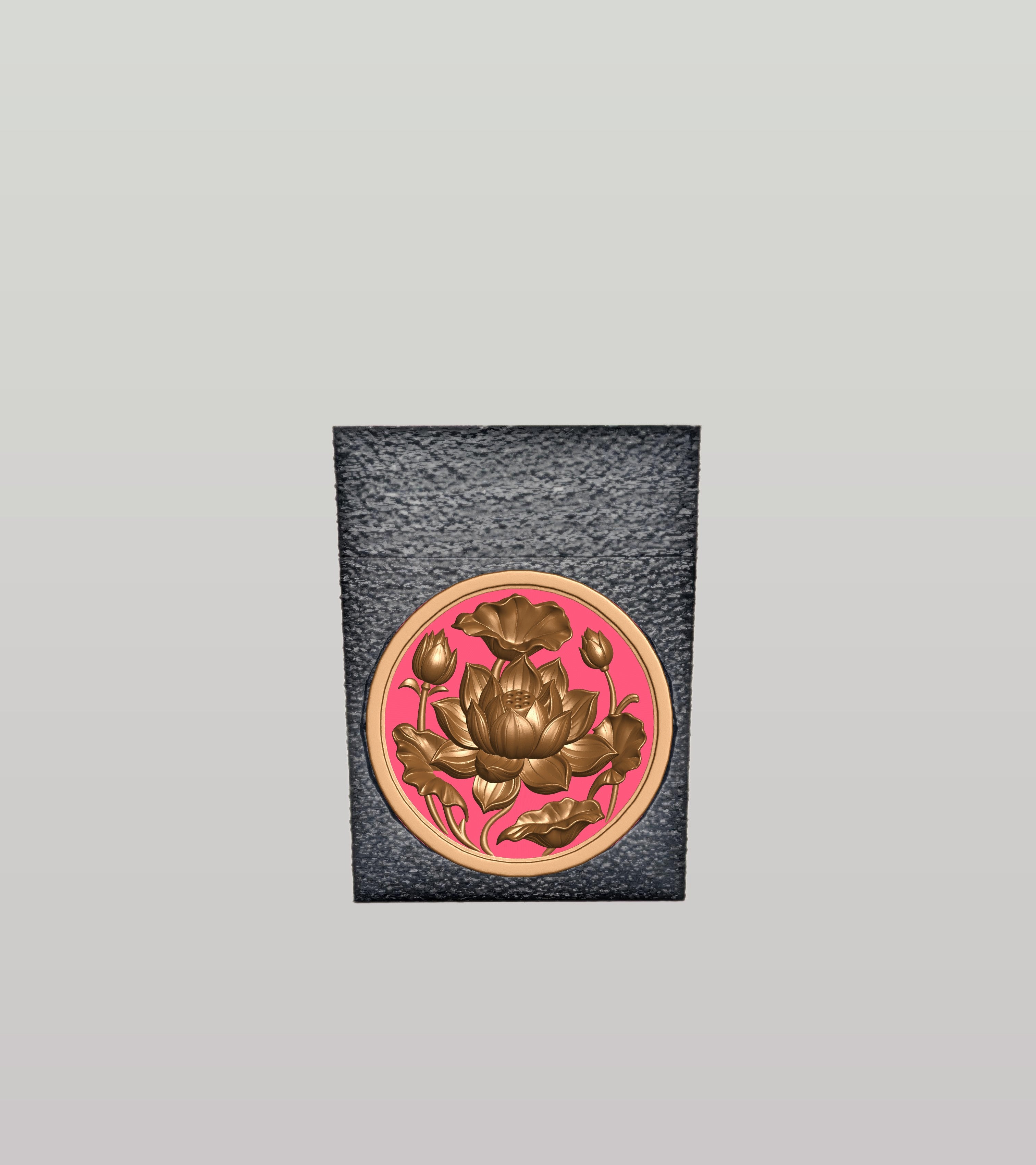 Lotus Card Box — Black