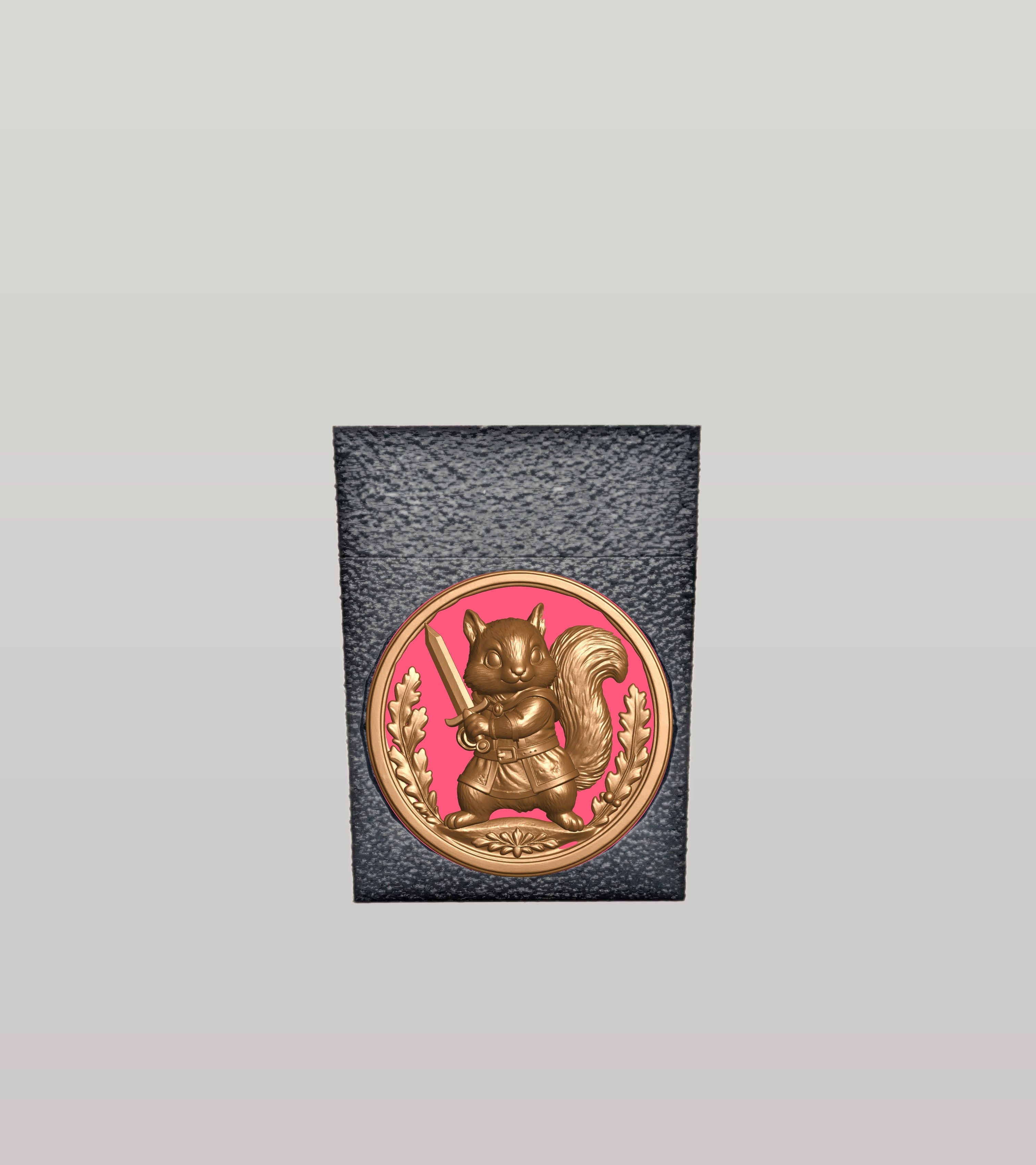 Squirrel Card Box — Black
