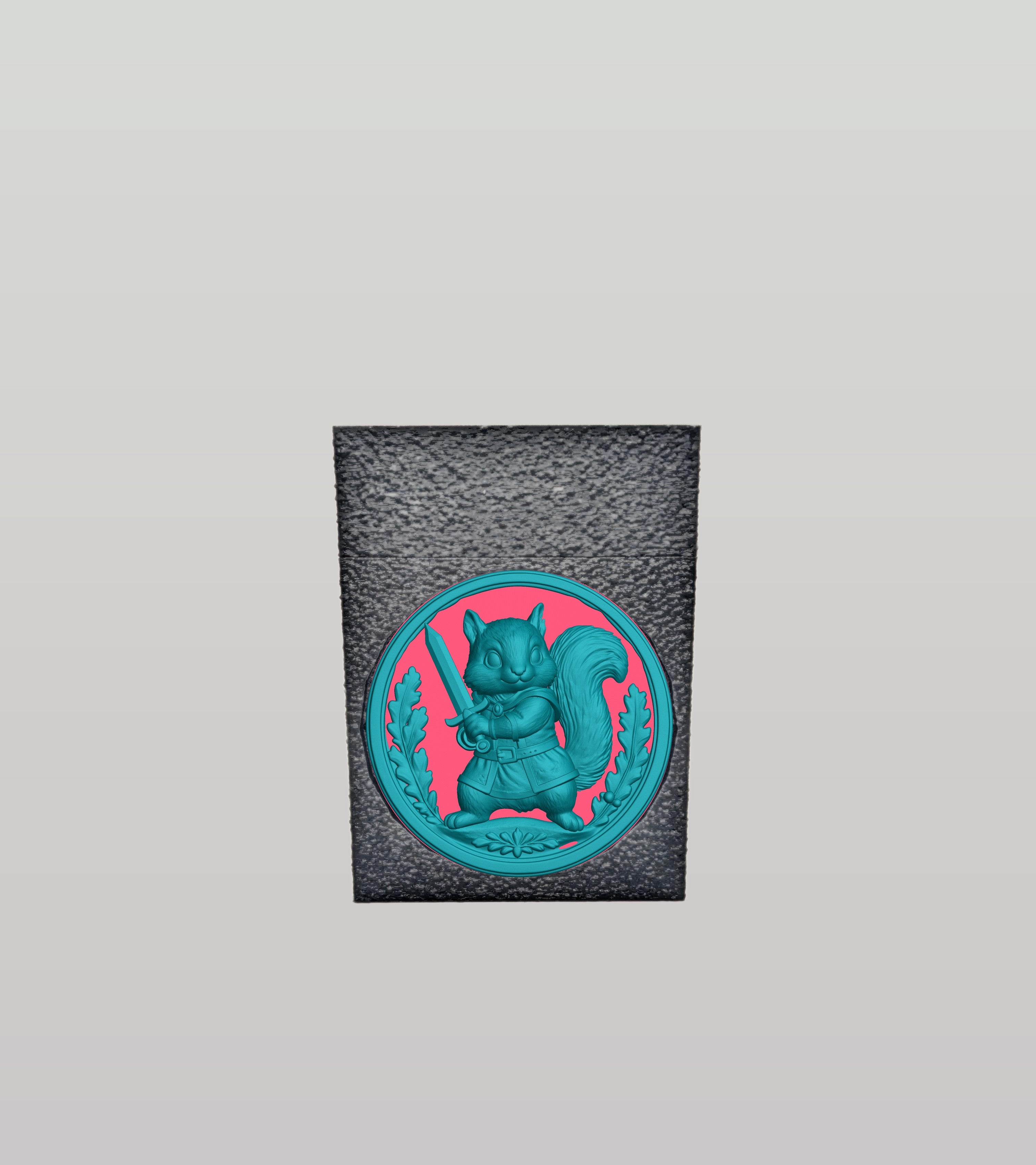Squirrel Card Box — Black
