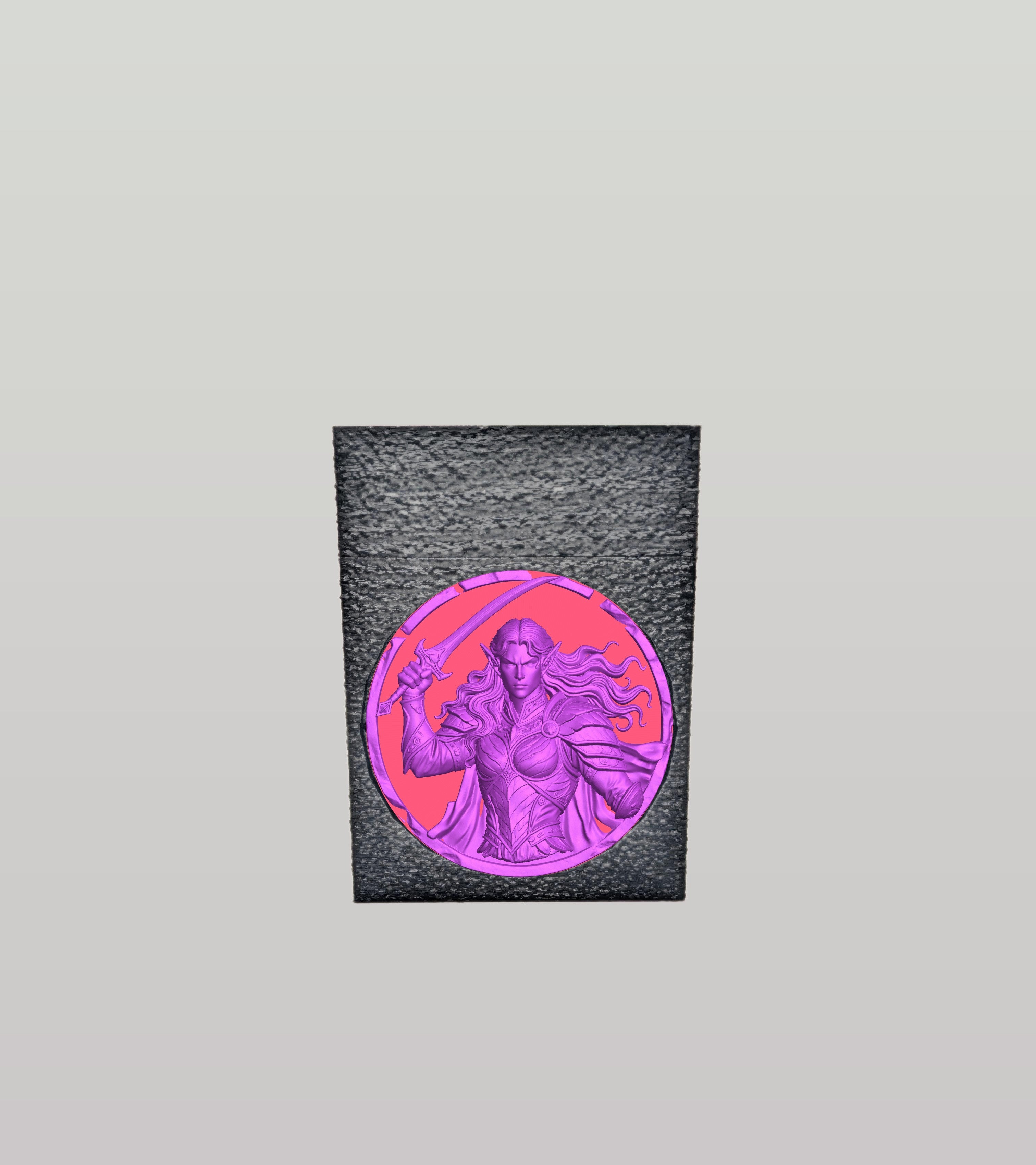 Elvish Warrior Card Box — Black