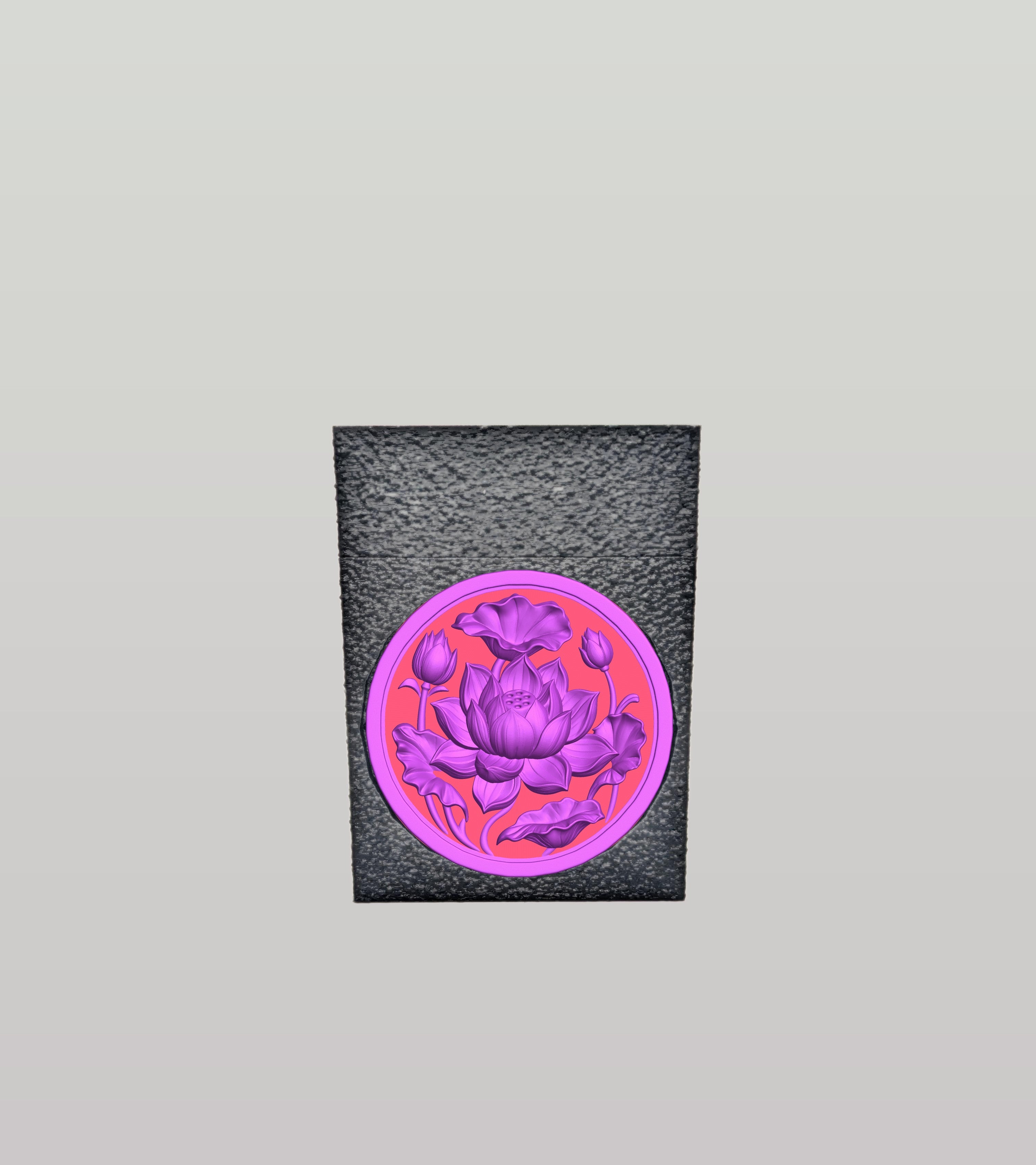 Lotus Card Box — Black