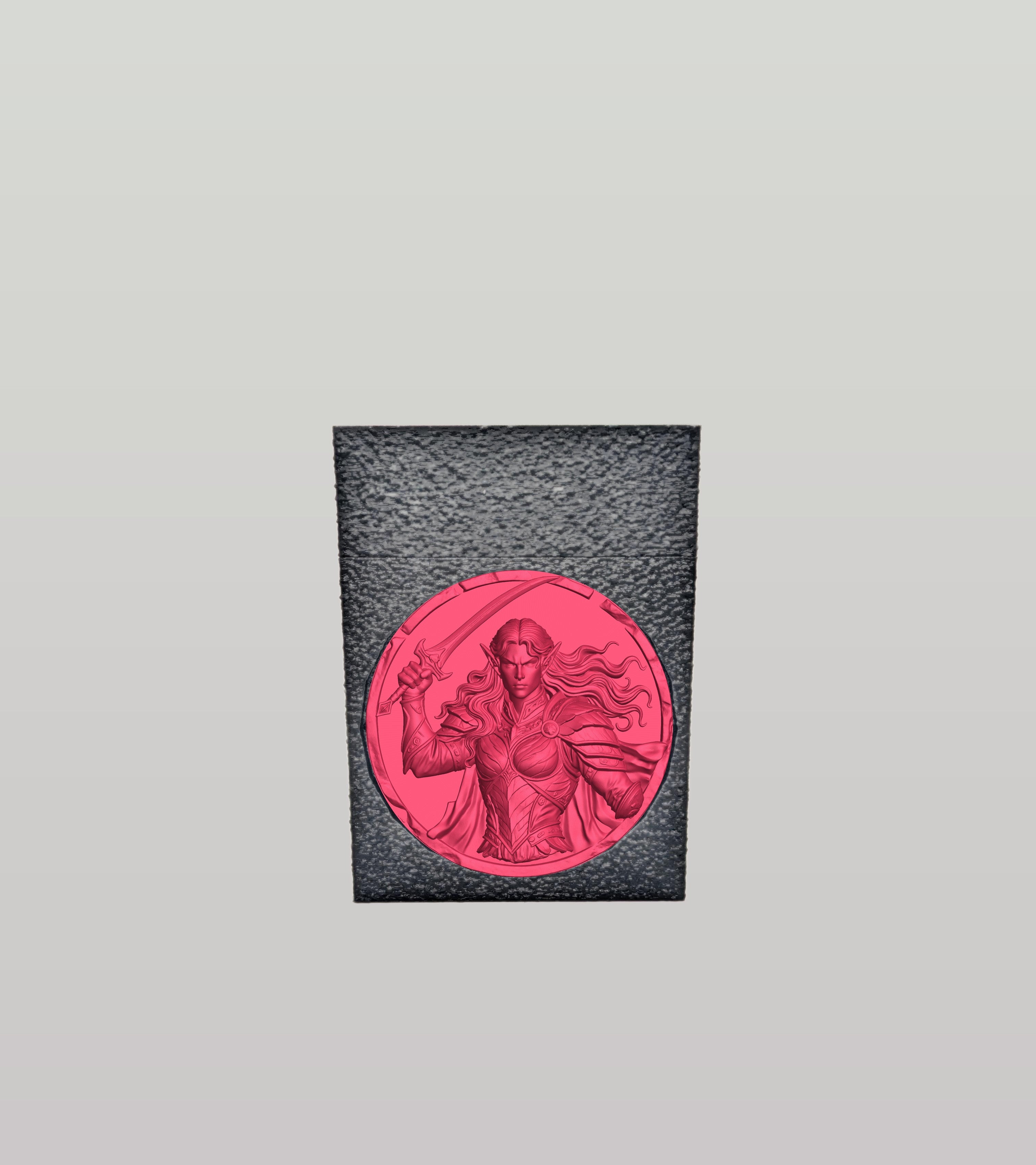 Elvish Warrior Card Box — Black