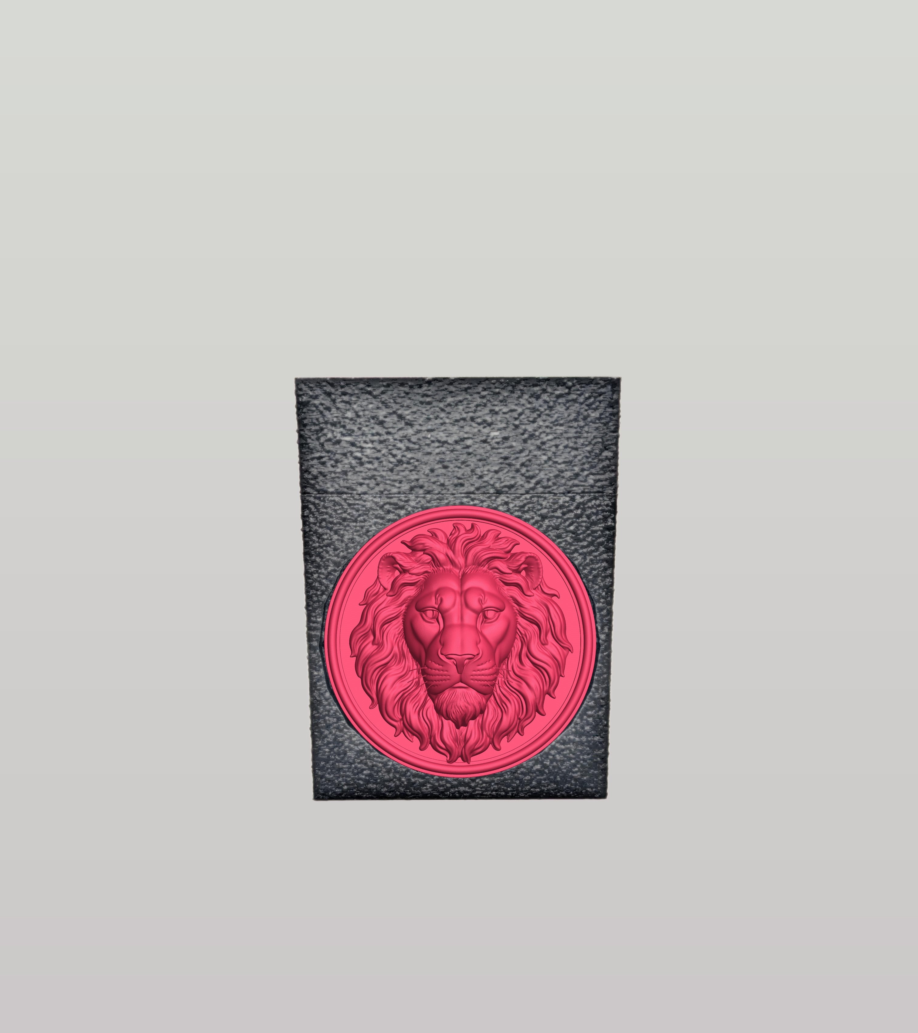 Lion Card Box — Black