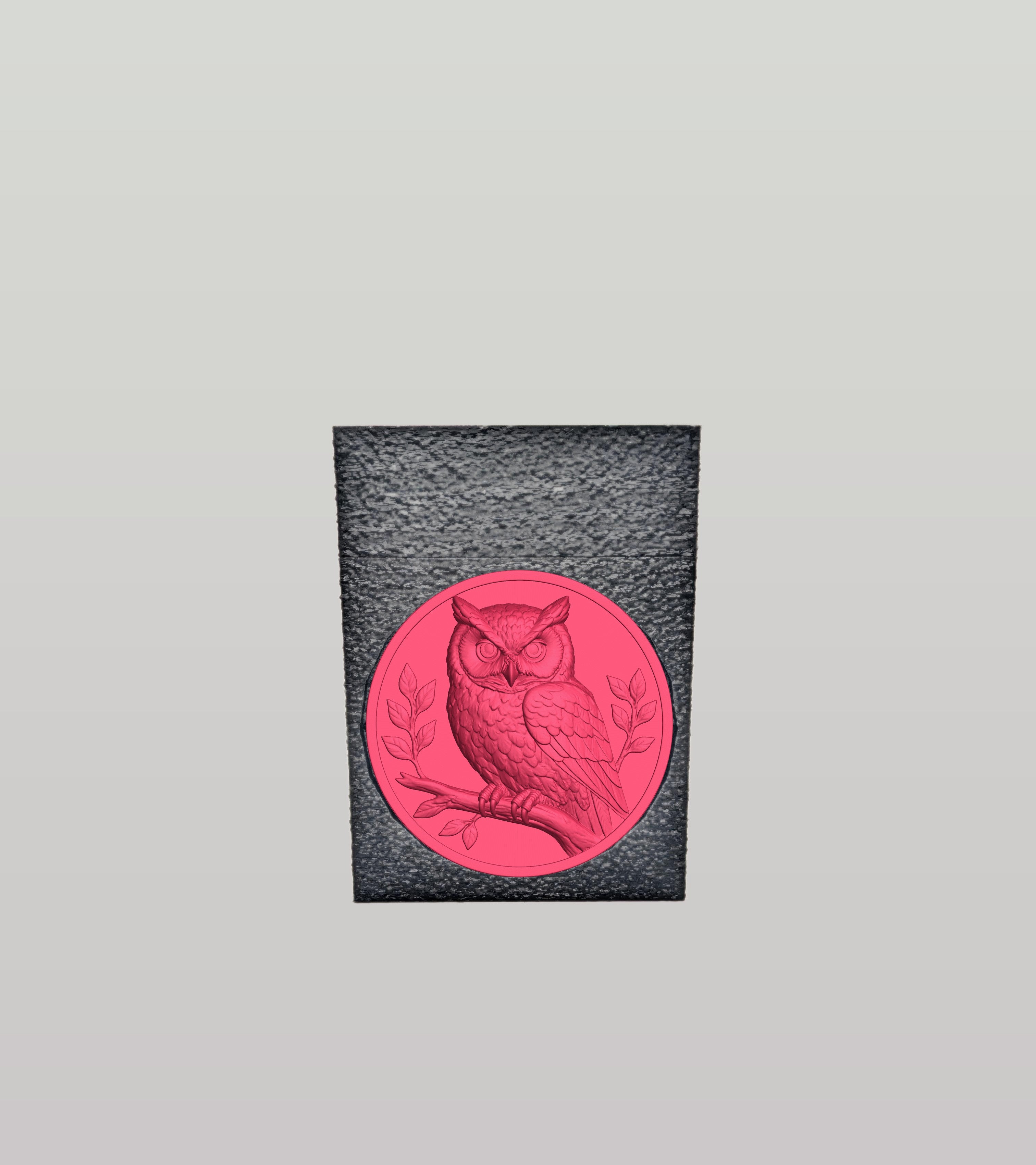 Owl Card Box — Black