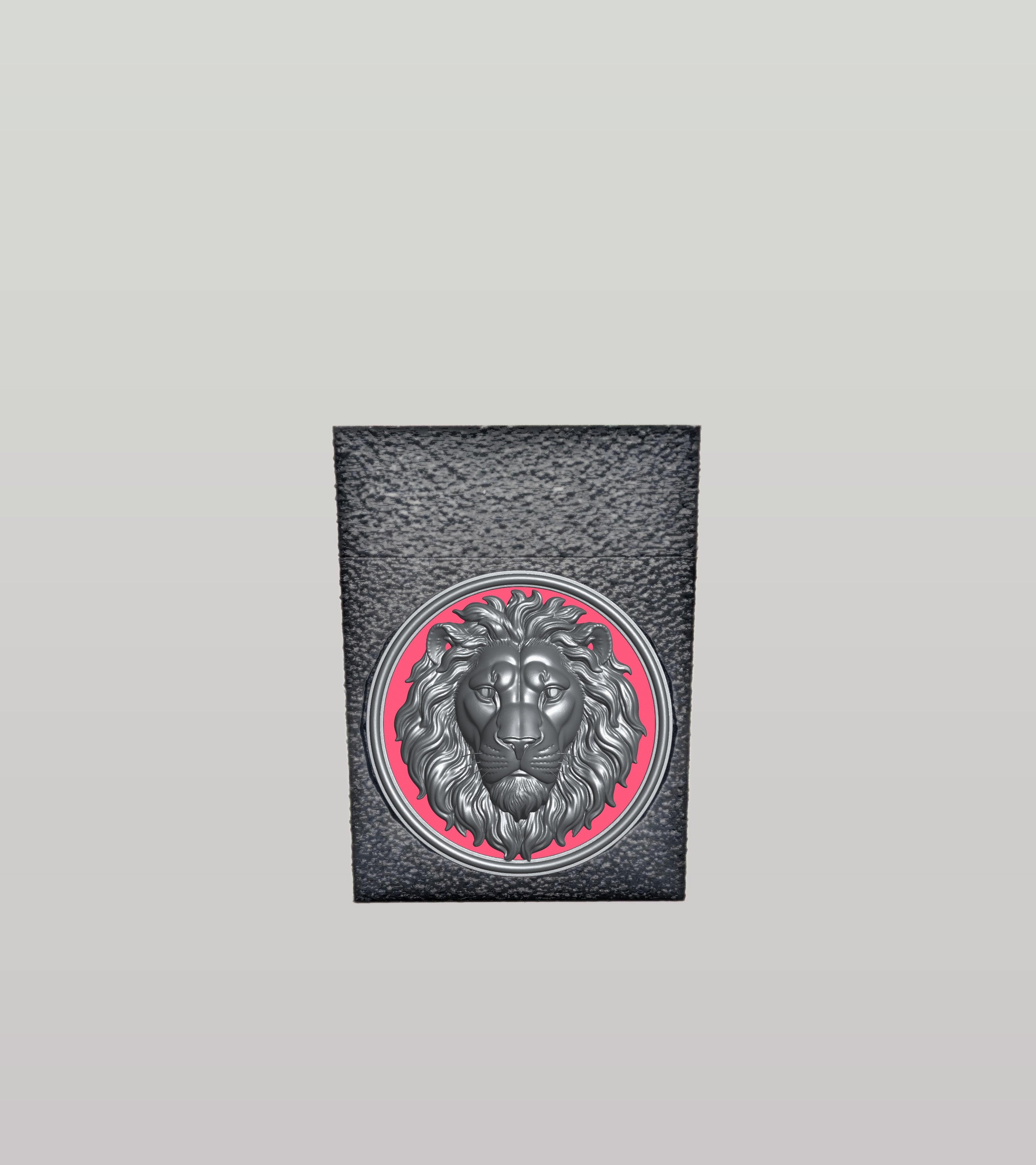 Lion Card Box — Black