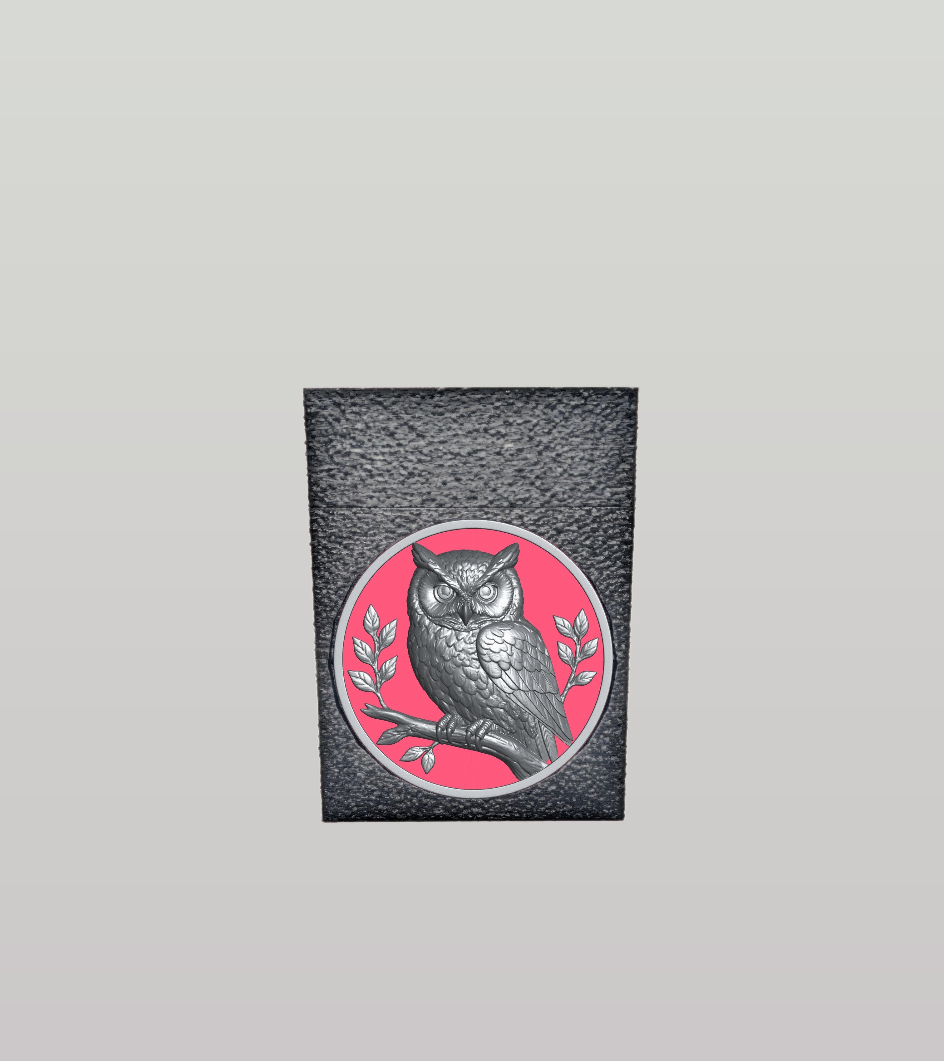 Owl Card Box — Black