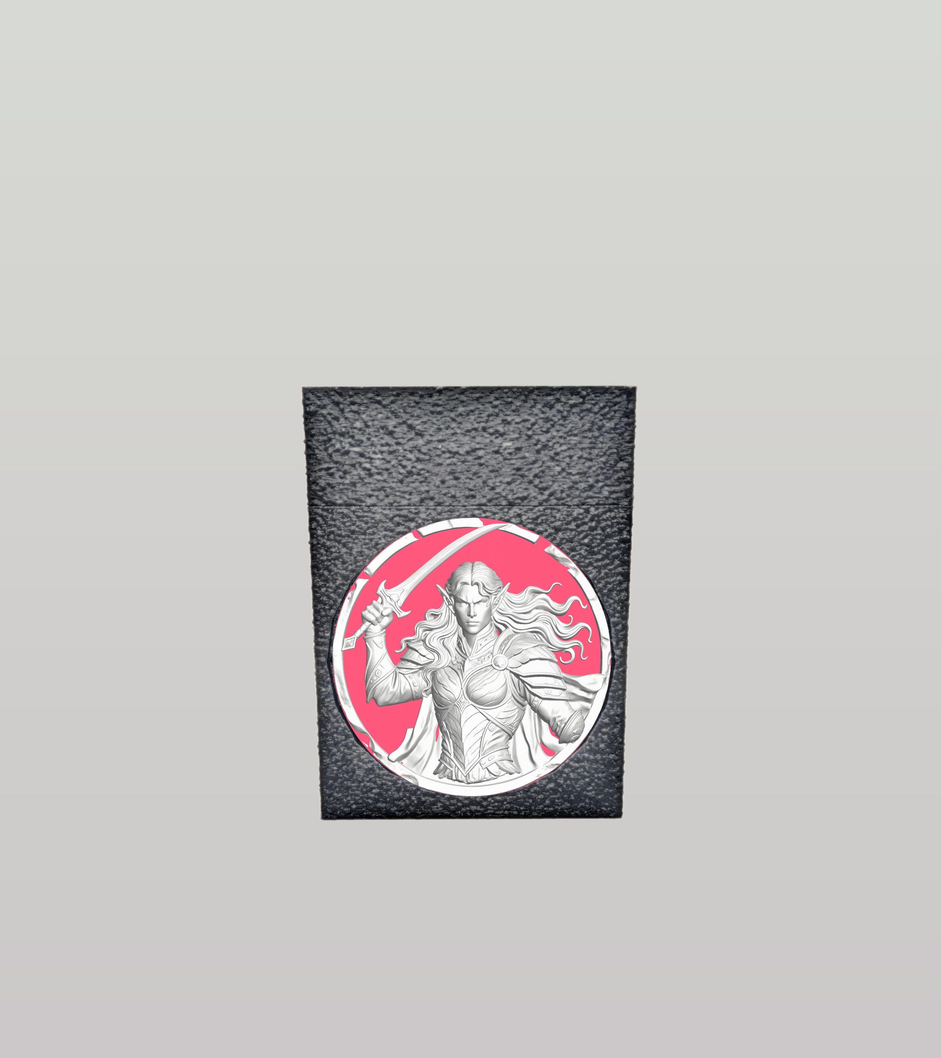 Elvish Warrior Card Box — Black