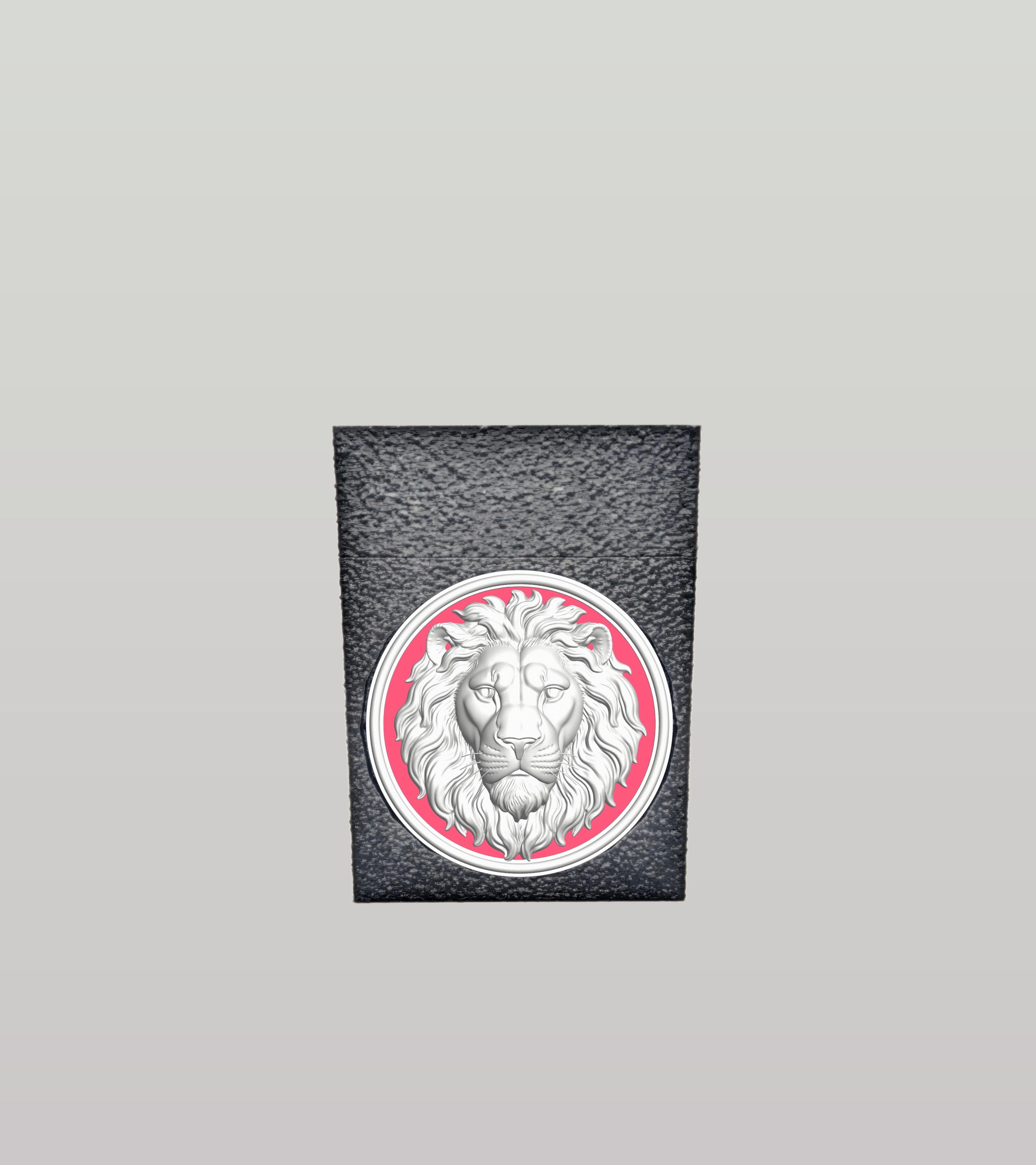 Lion Card Box — Black