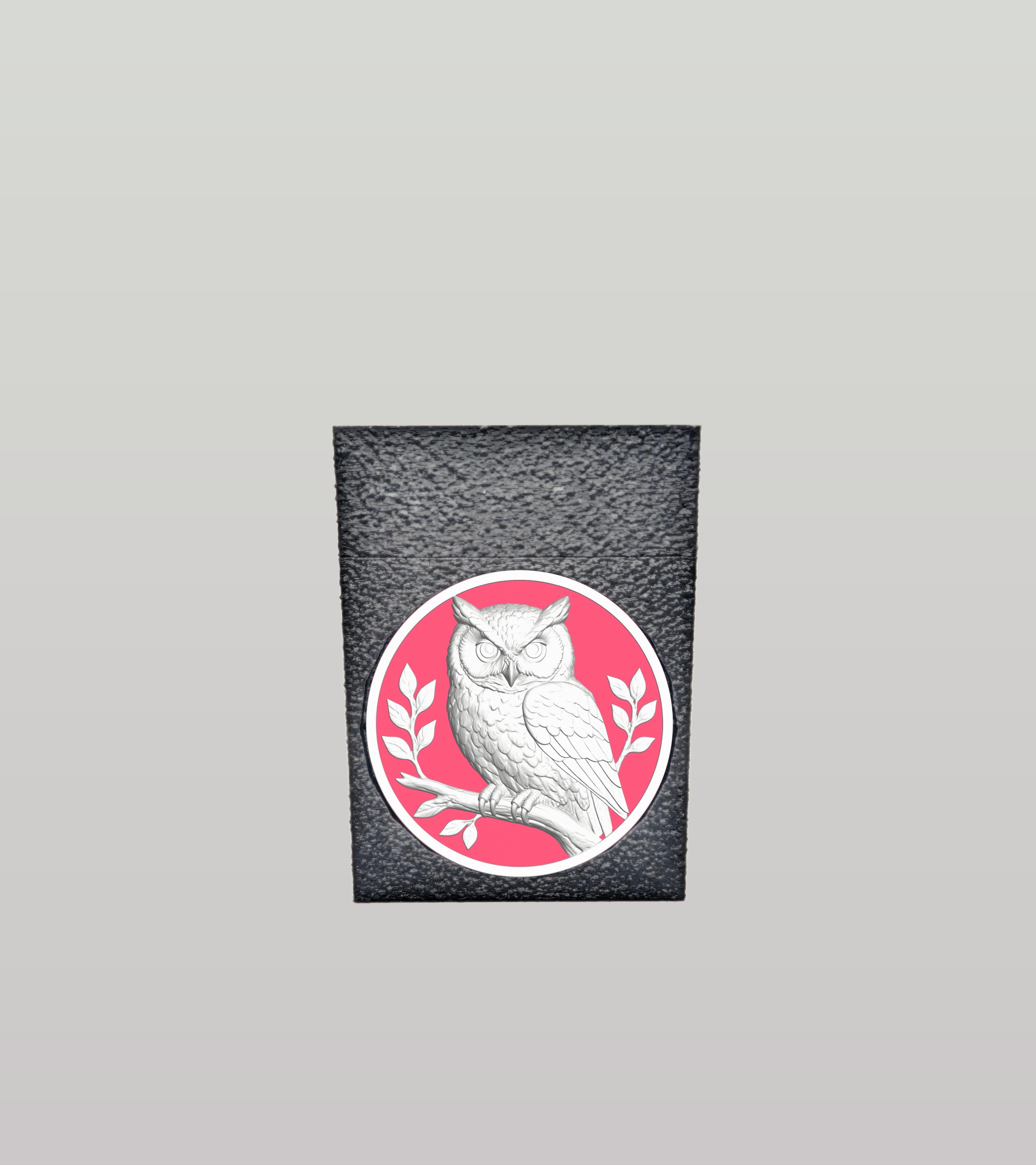 Owl Card Box — Black