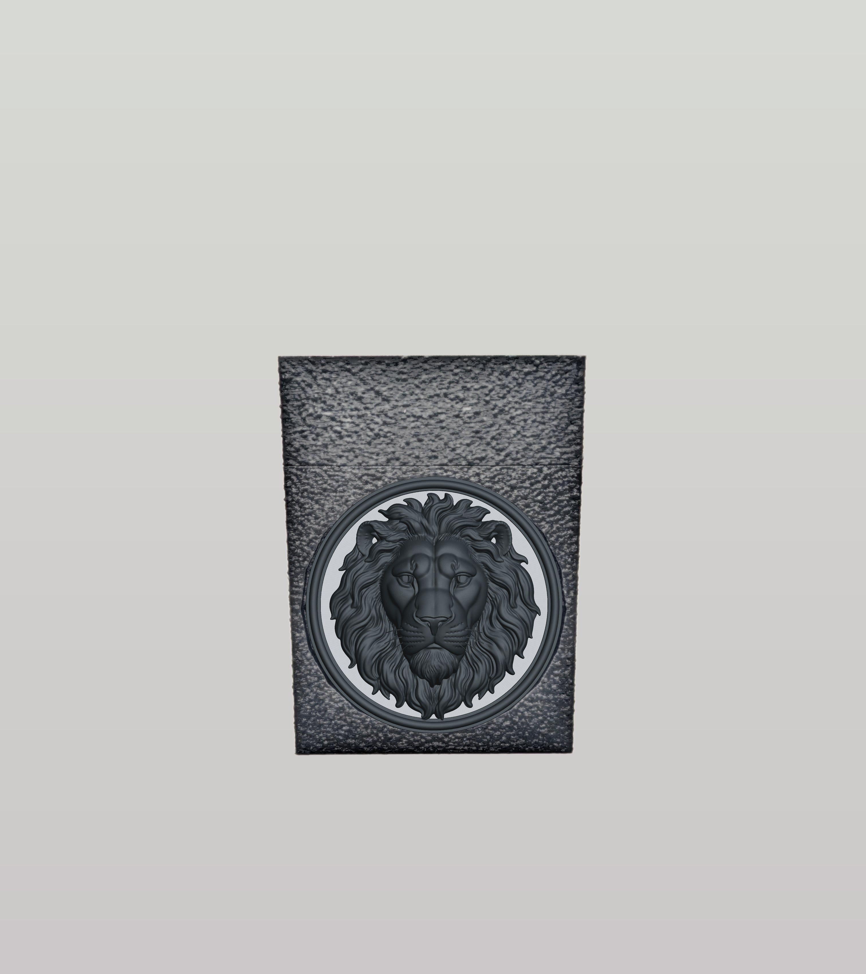 Lion Card Box — Black