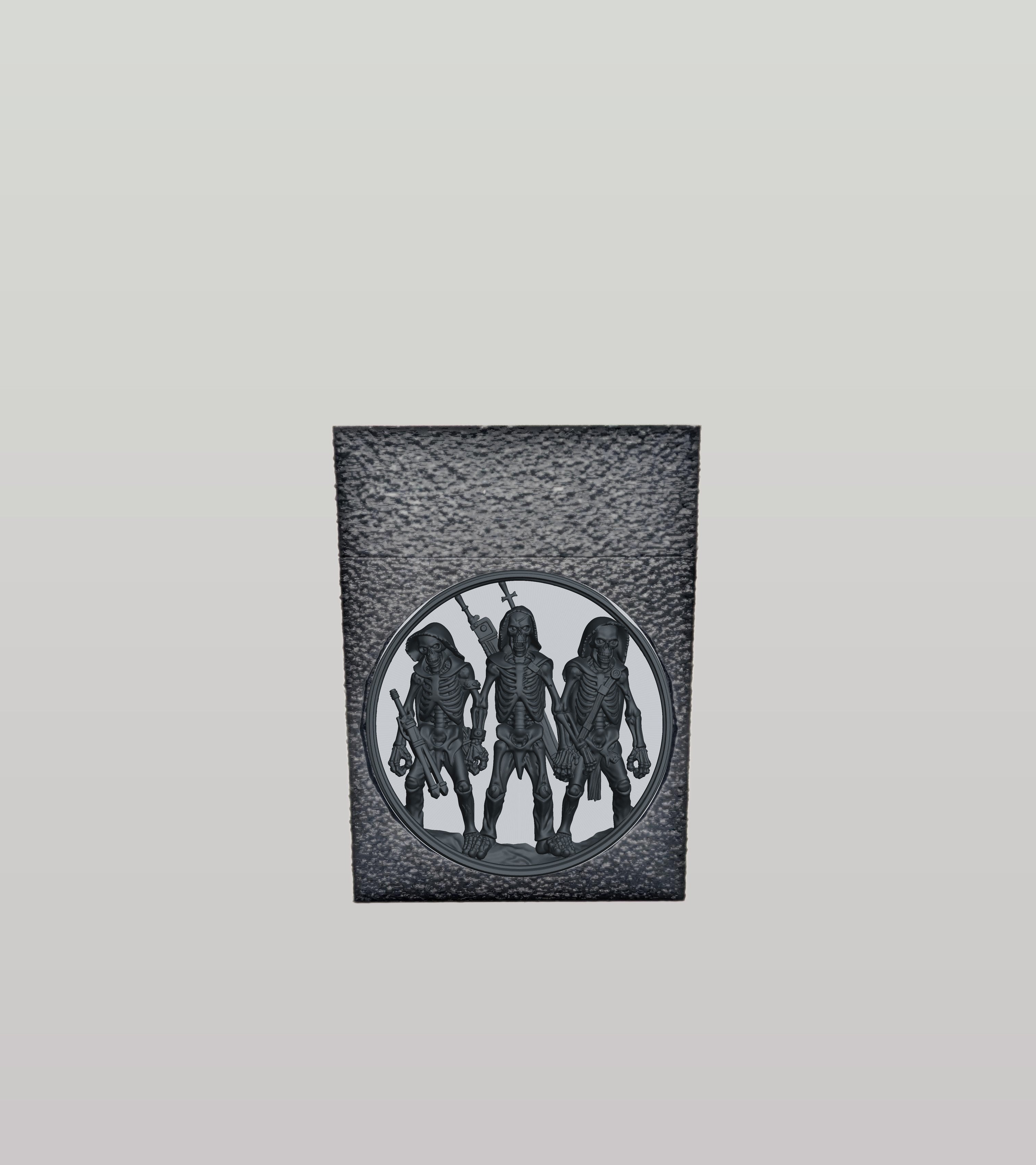 Skeleton Army Card Box — Black
