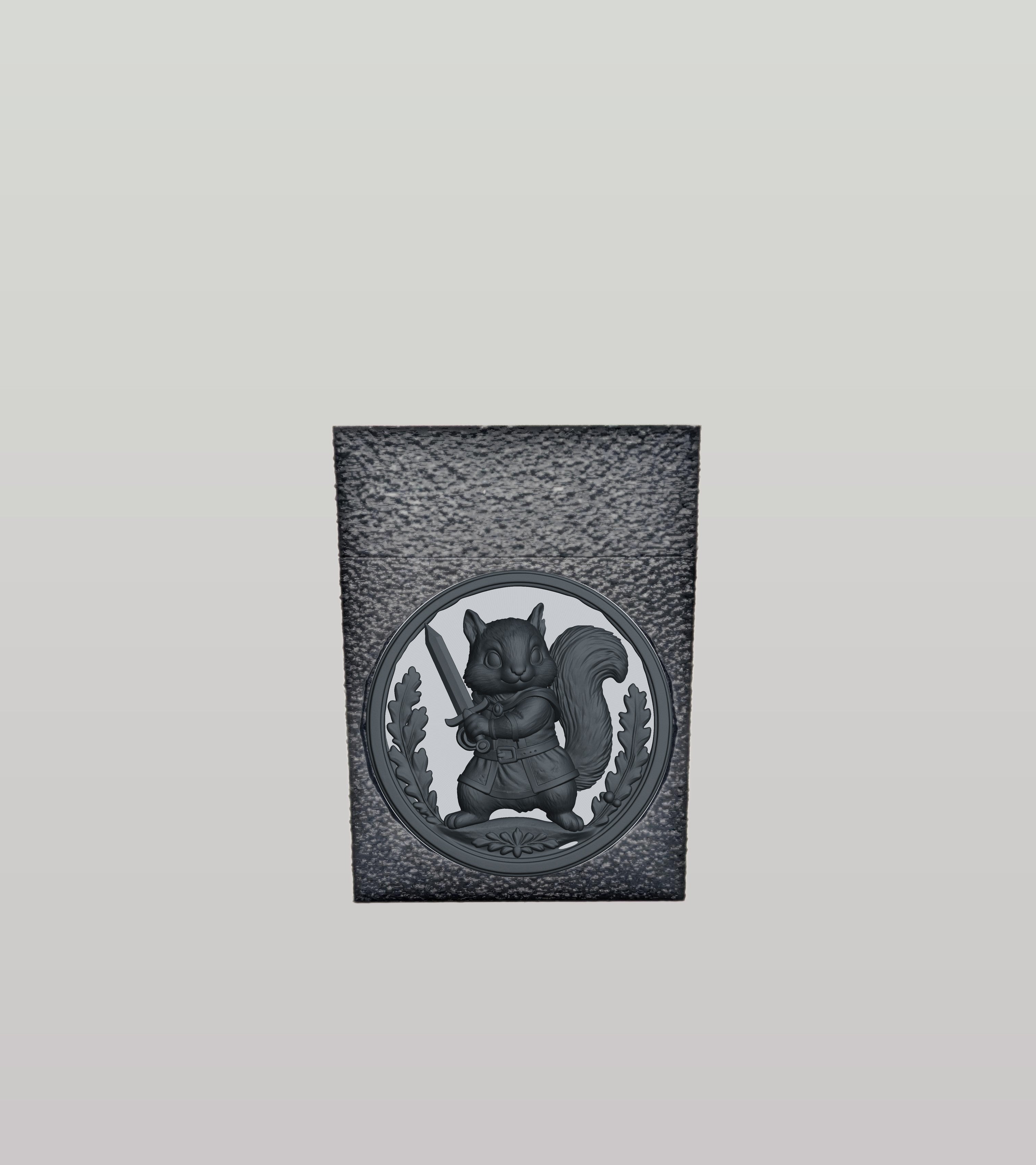 Squirrel Card Box — Black