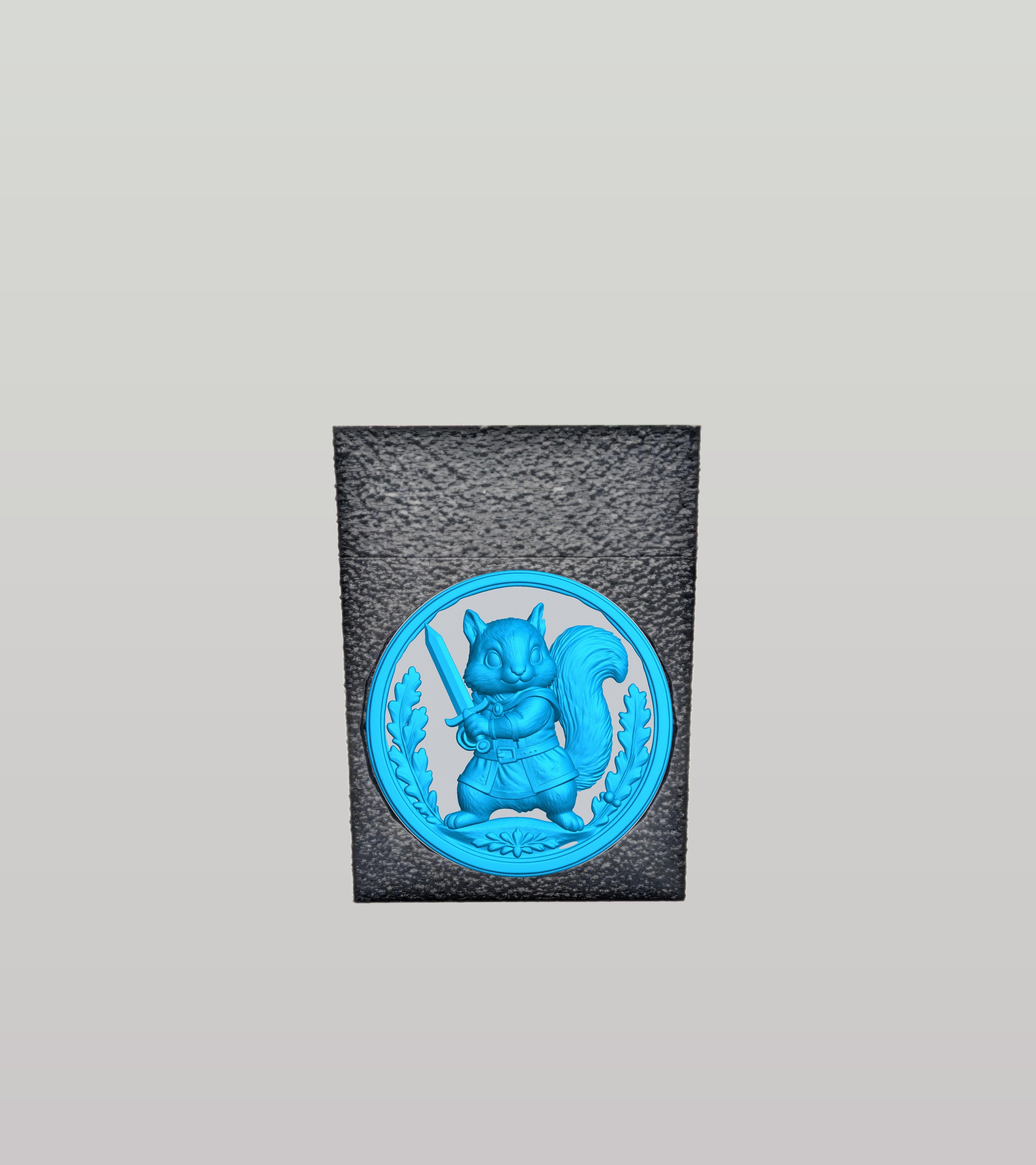 Squirrel Card Box — Black
