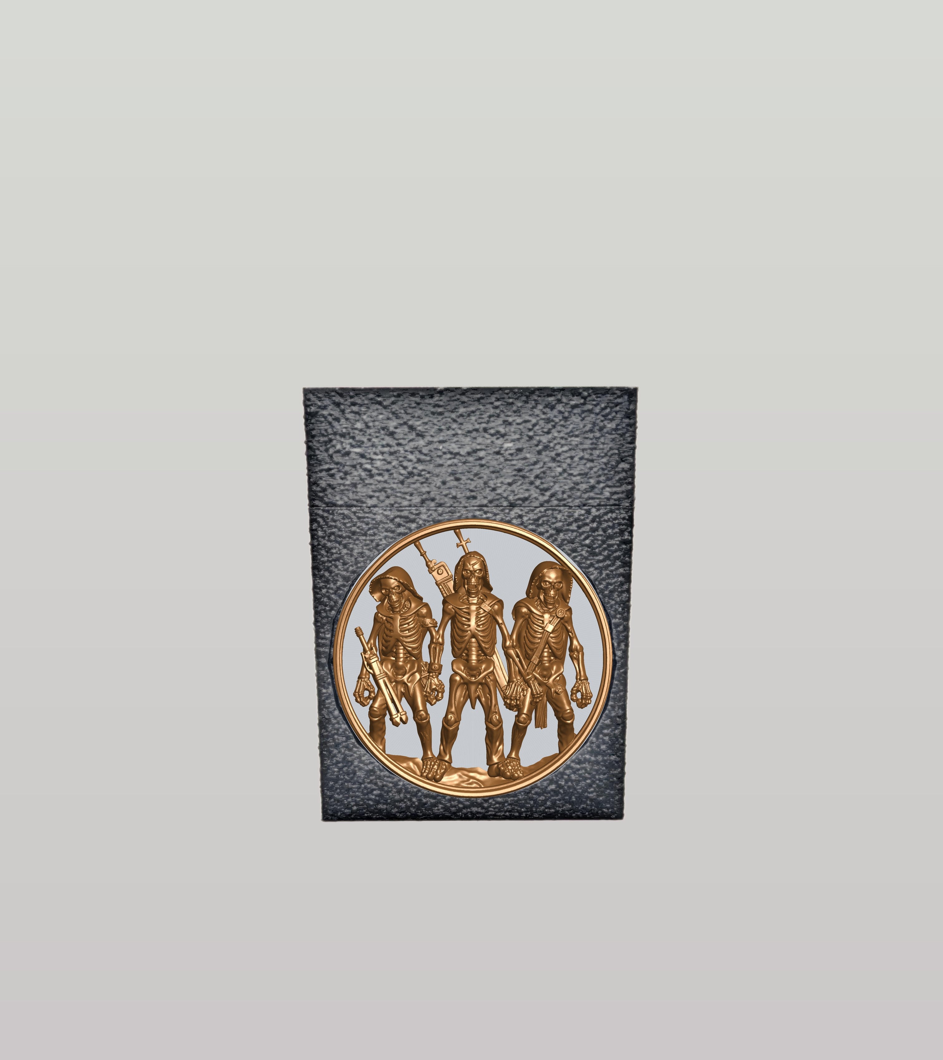 Skeleton Army Card Box — Black