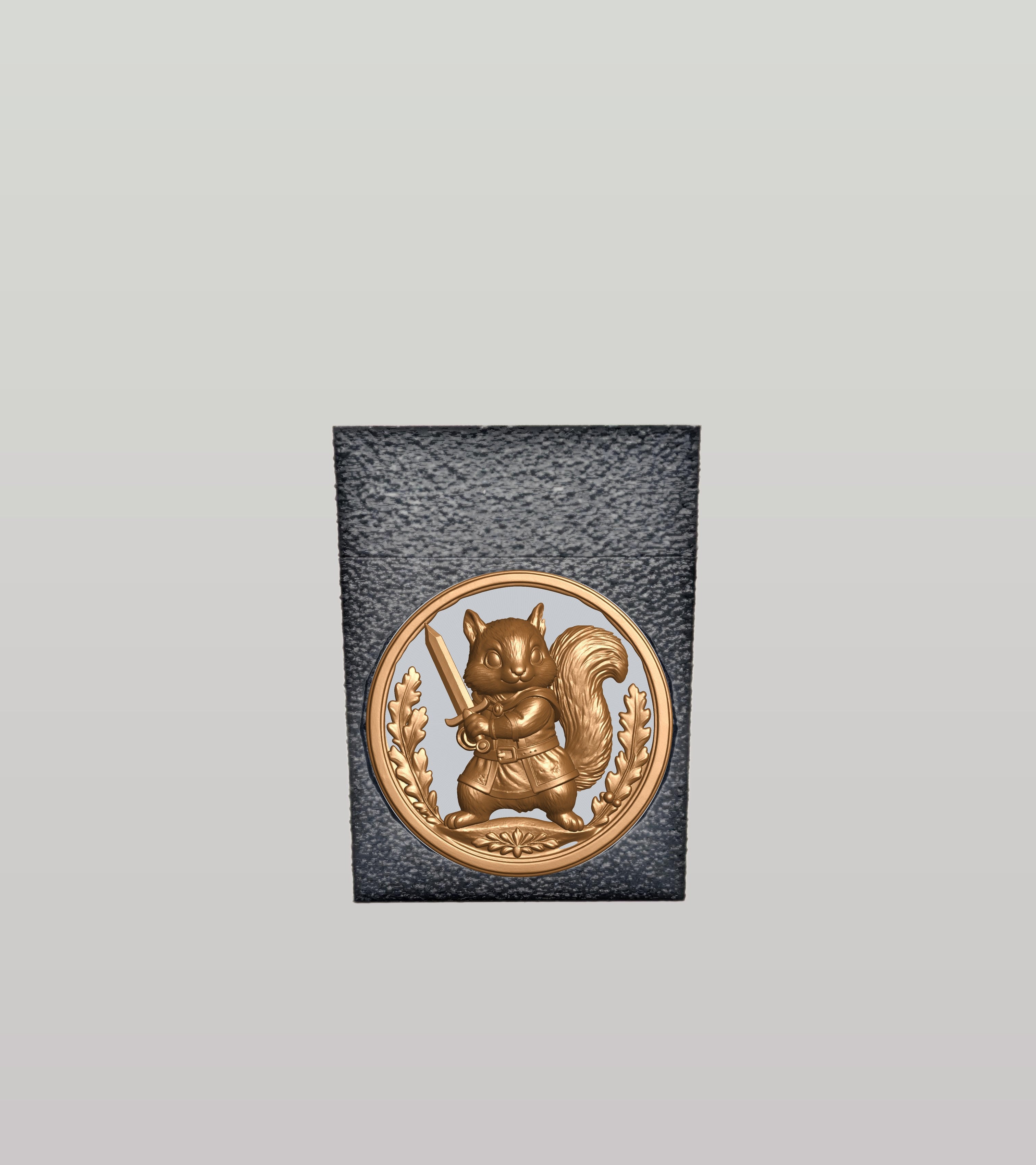 Squirrel Card Box — Black