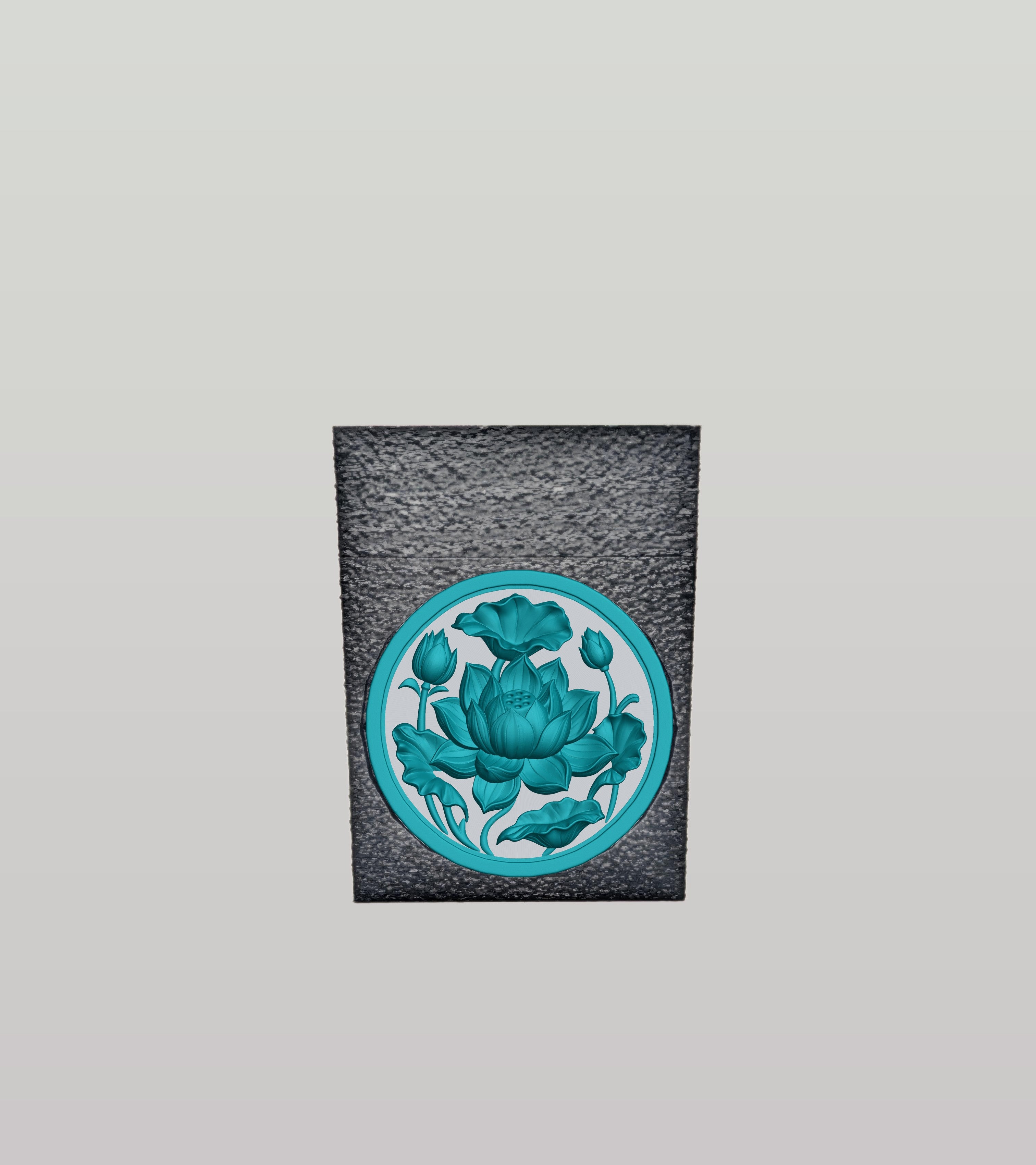 Lotus Card Box — Black