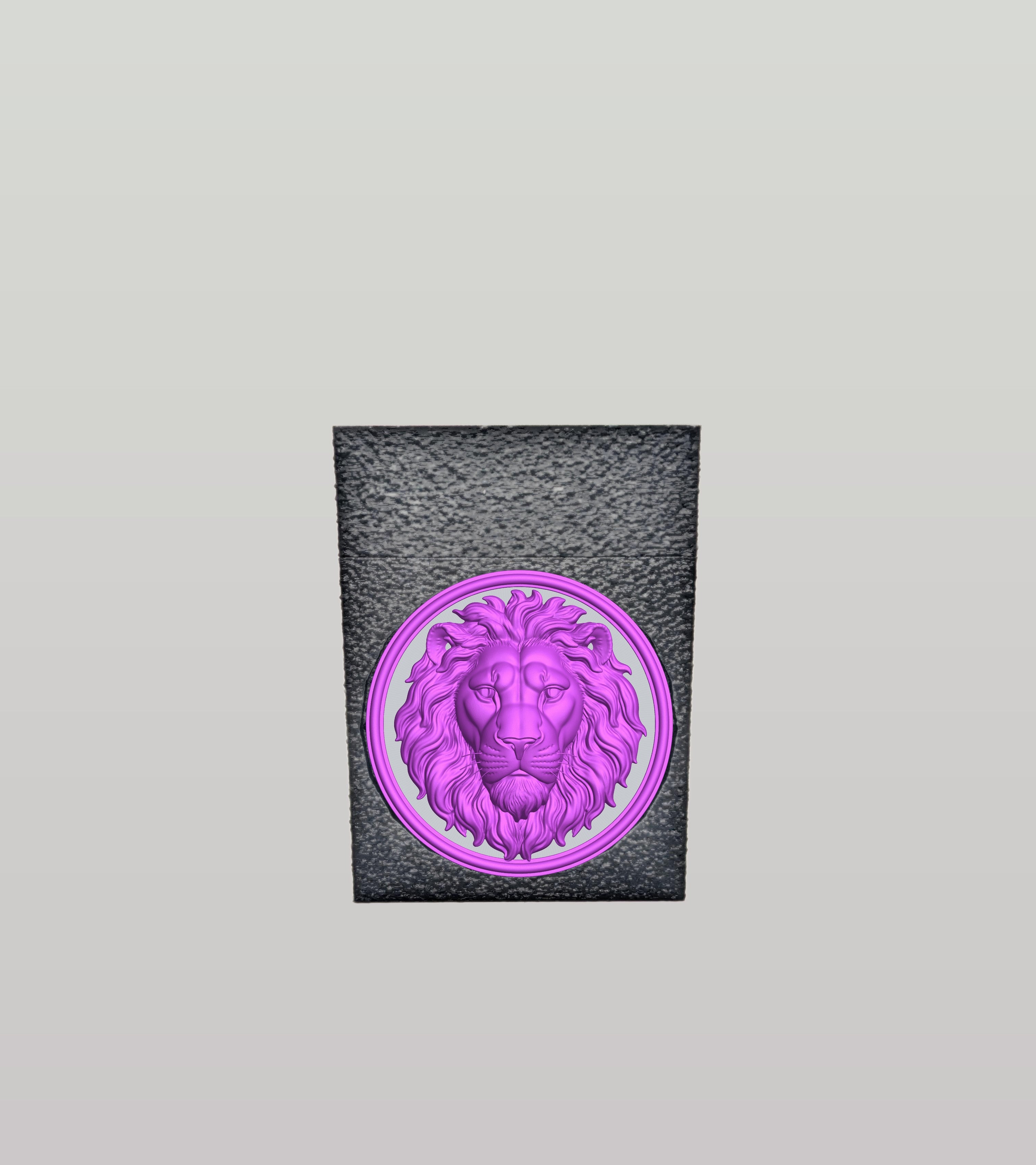 Lion Card Box — Black