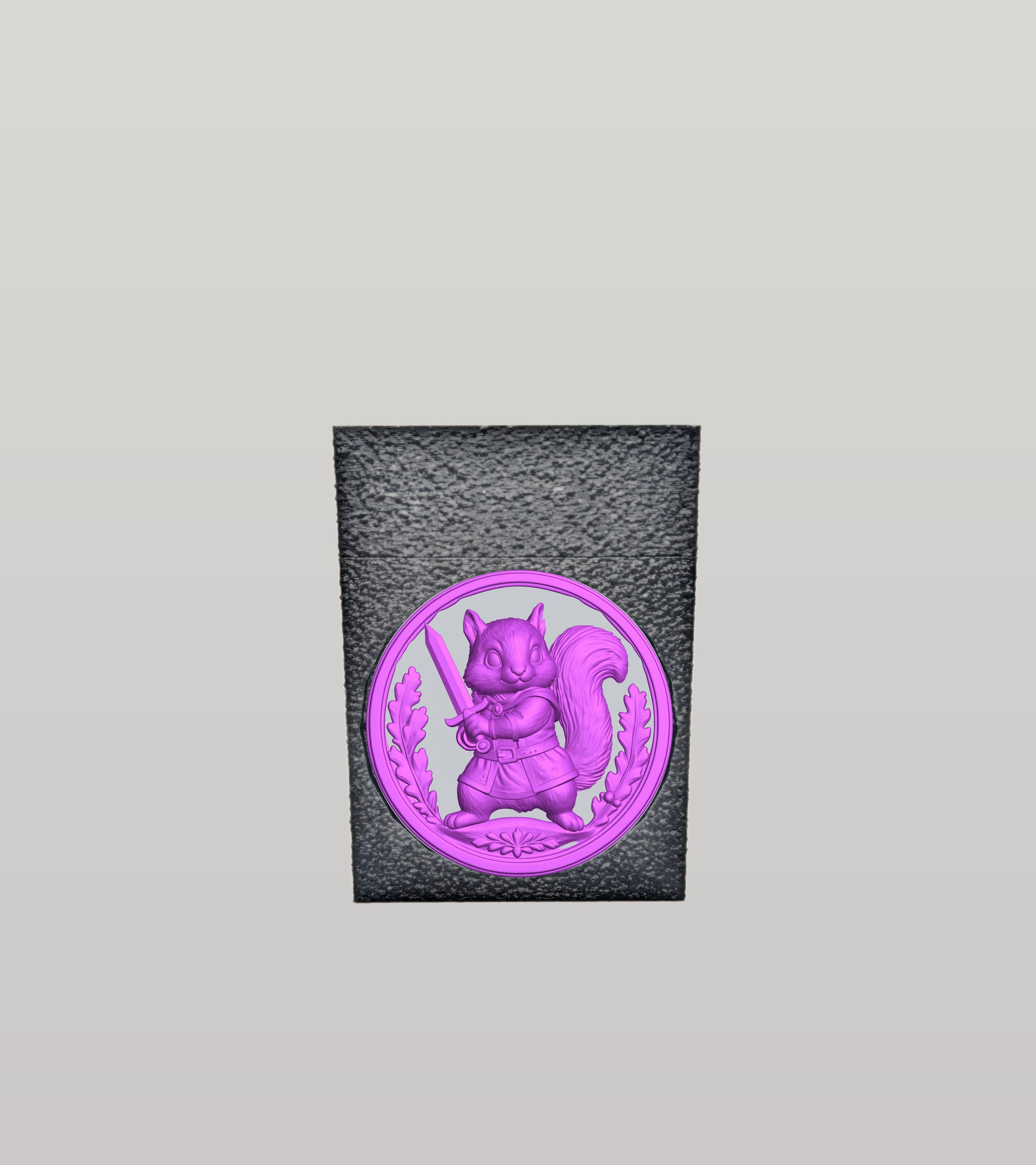 Squirrel Card Box — Black