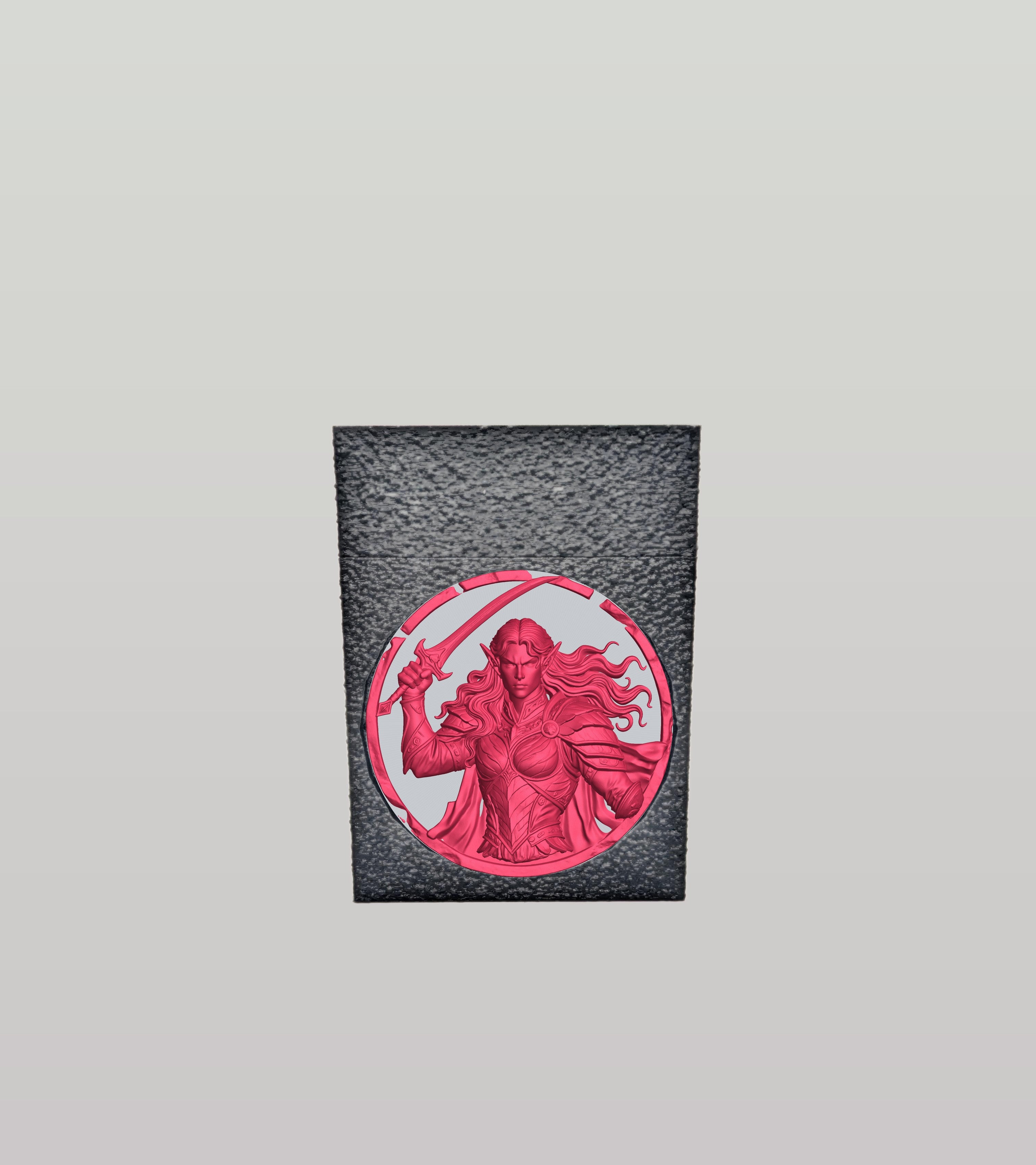 Elvish Warrior Card Box — Black