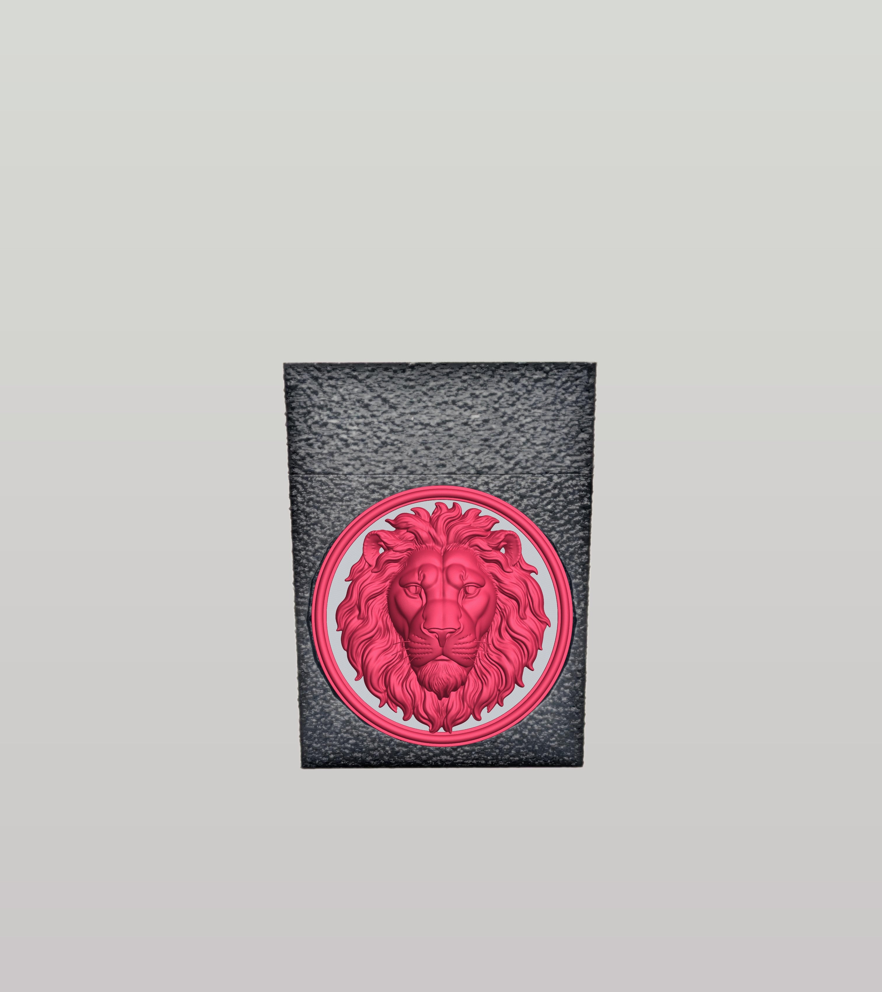 Lion Card Box — Black