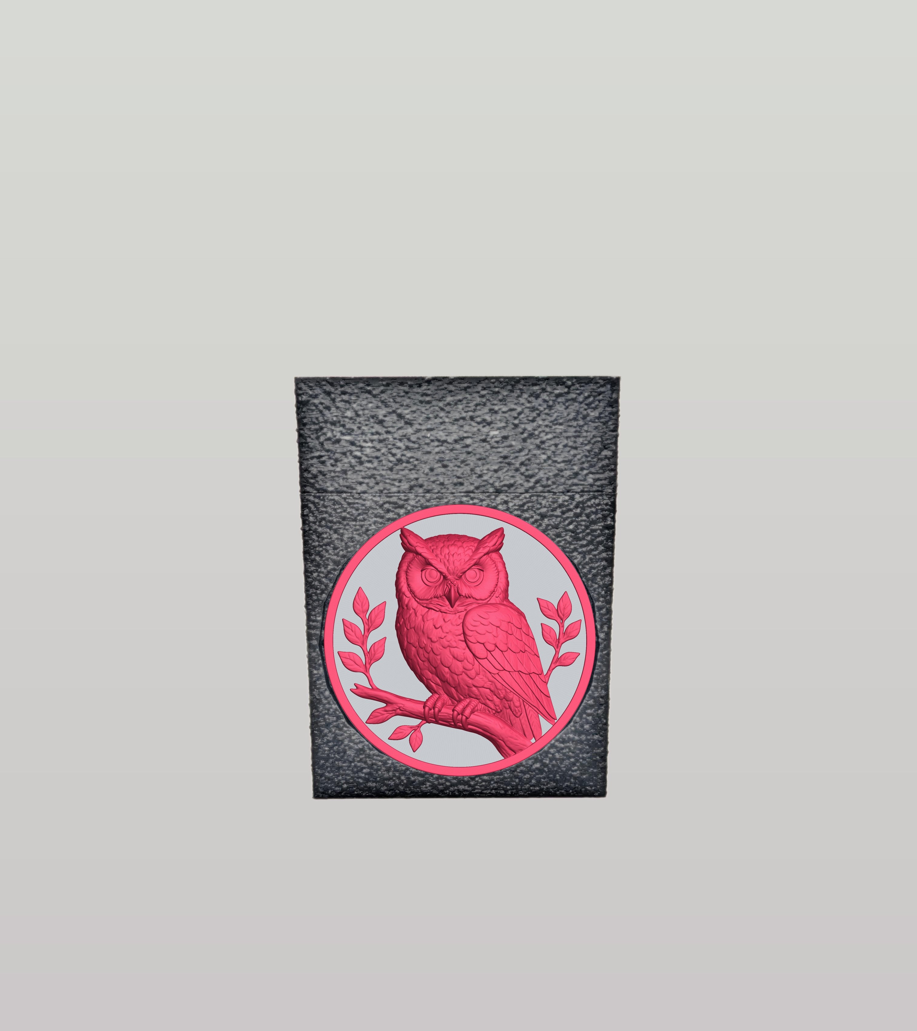Owl Card Box — Black