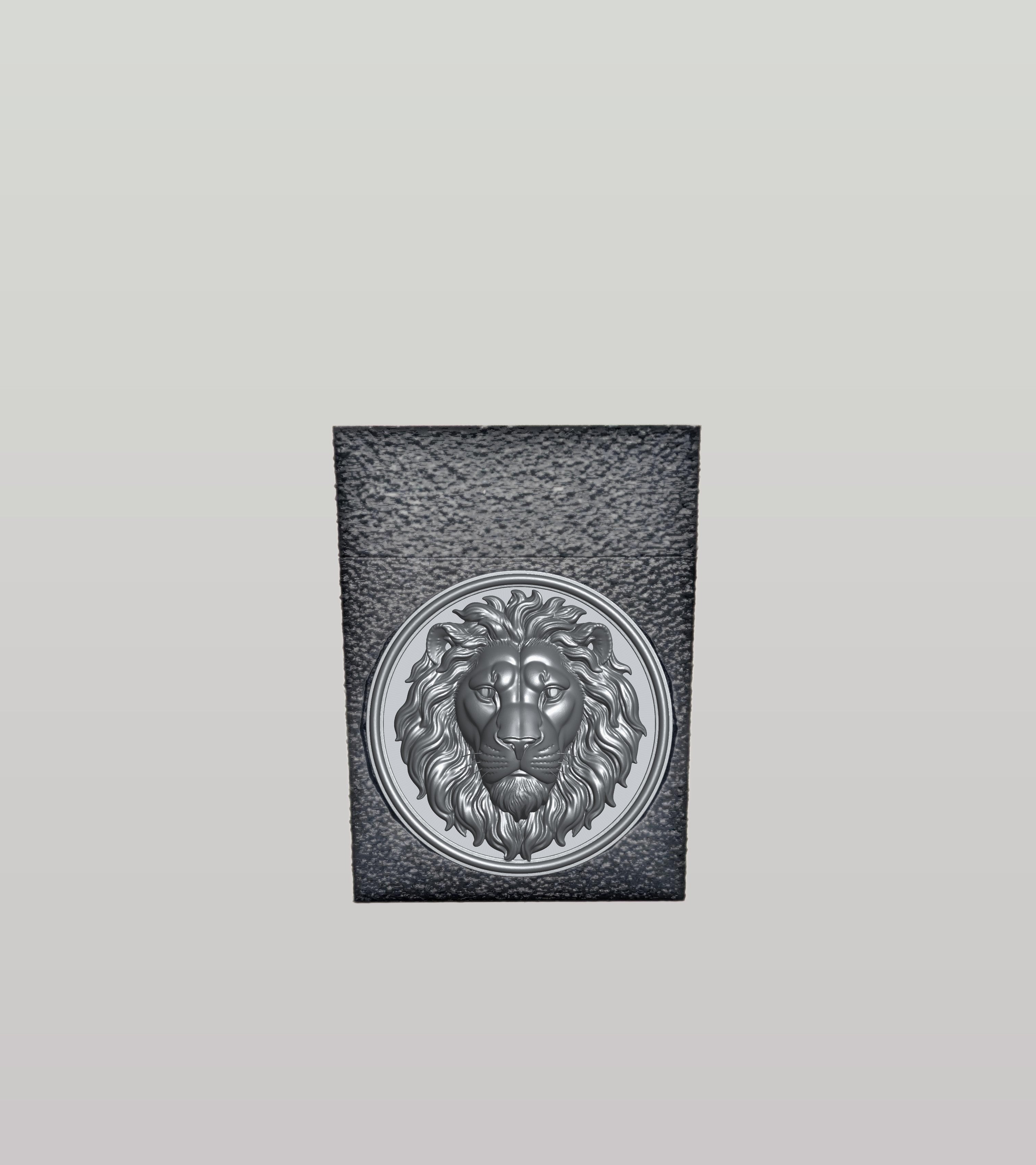 Lion Card Box — Black