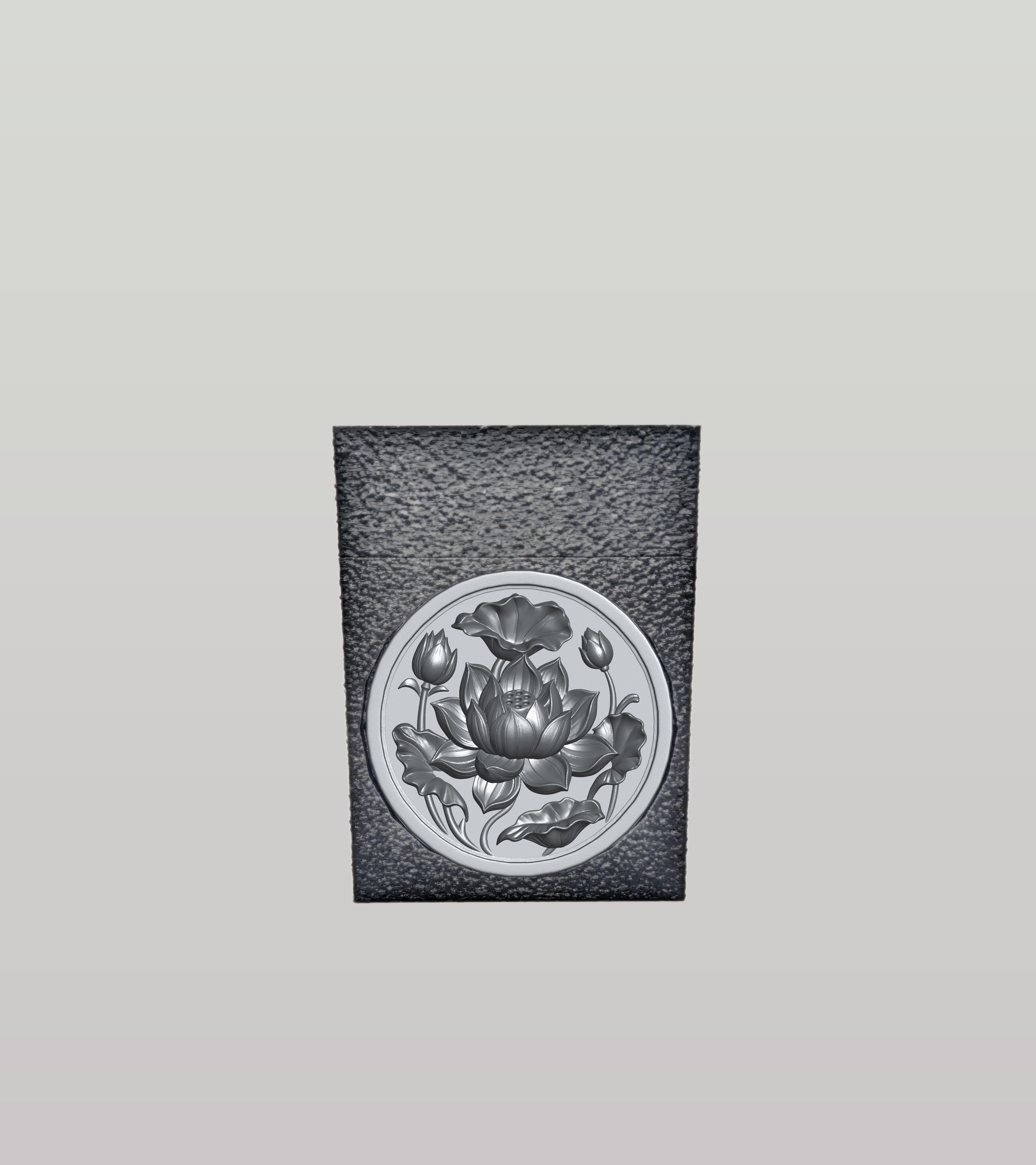 Lotus Card Box — Black