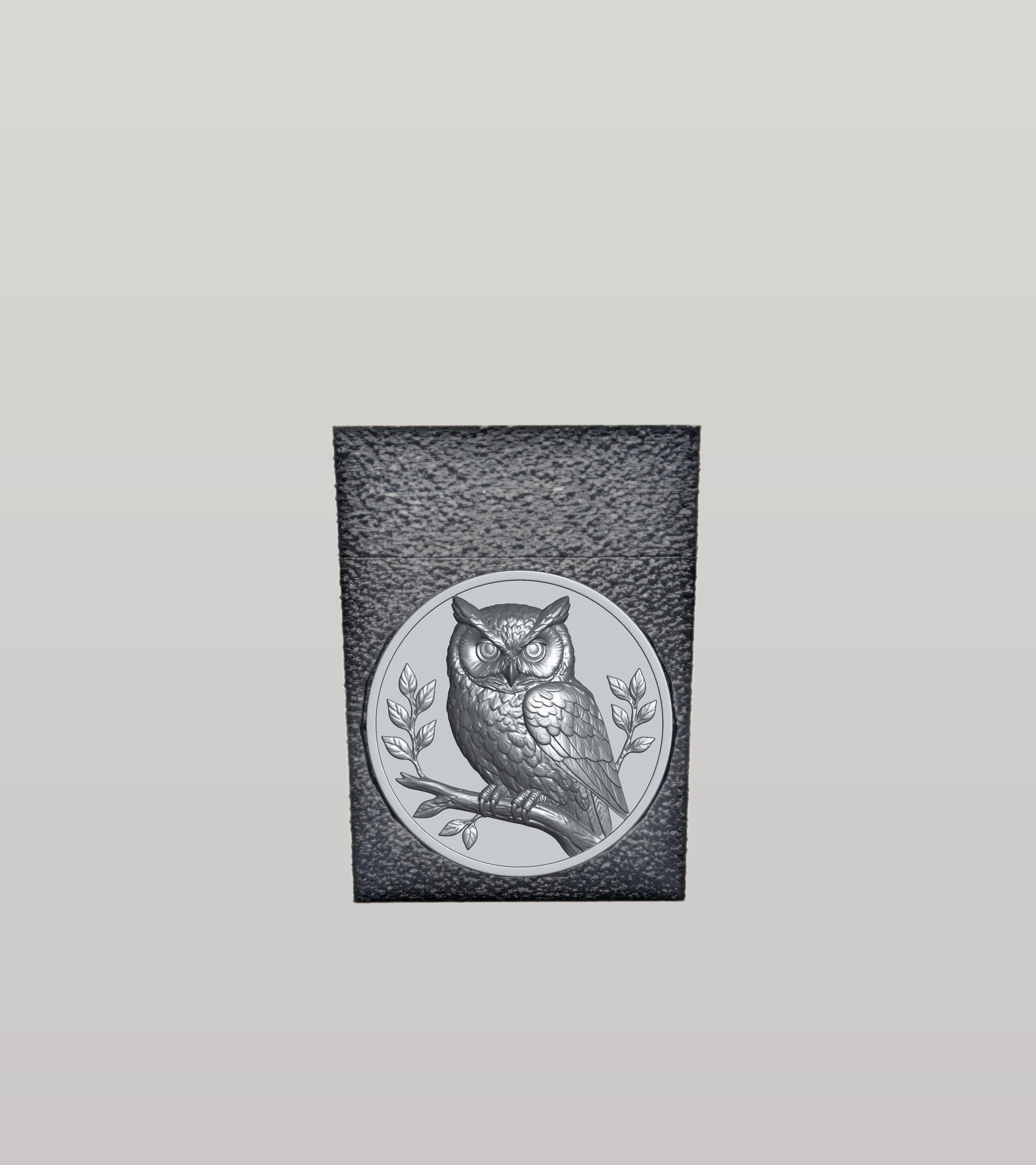 Owl Card Box — Black