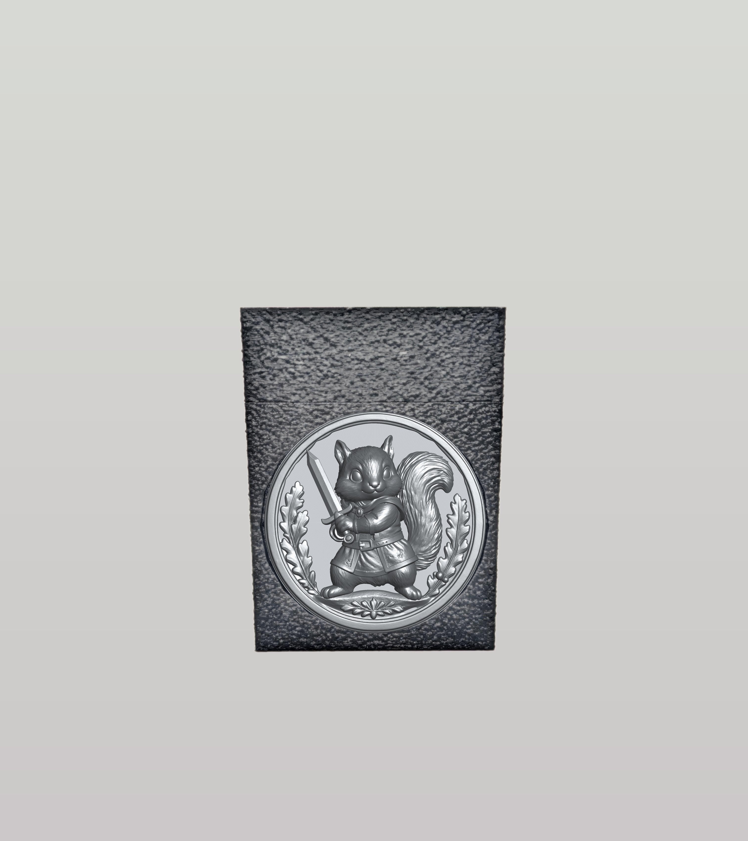 Squirrel Card Box — Black